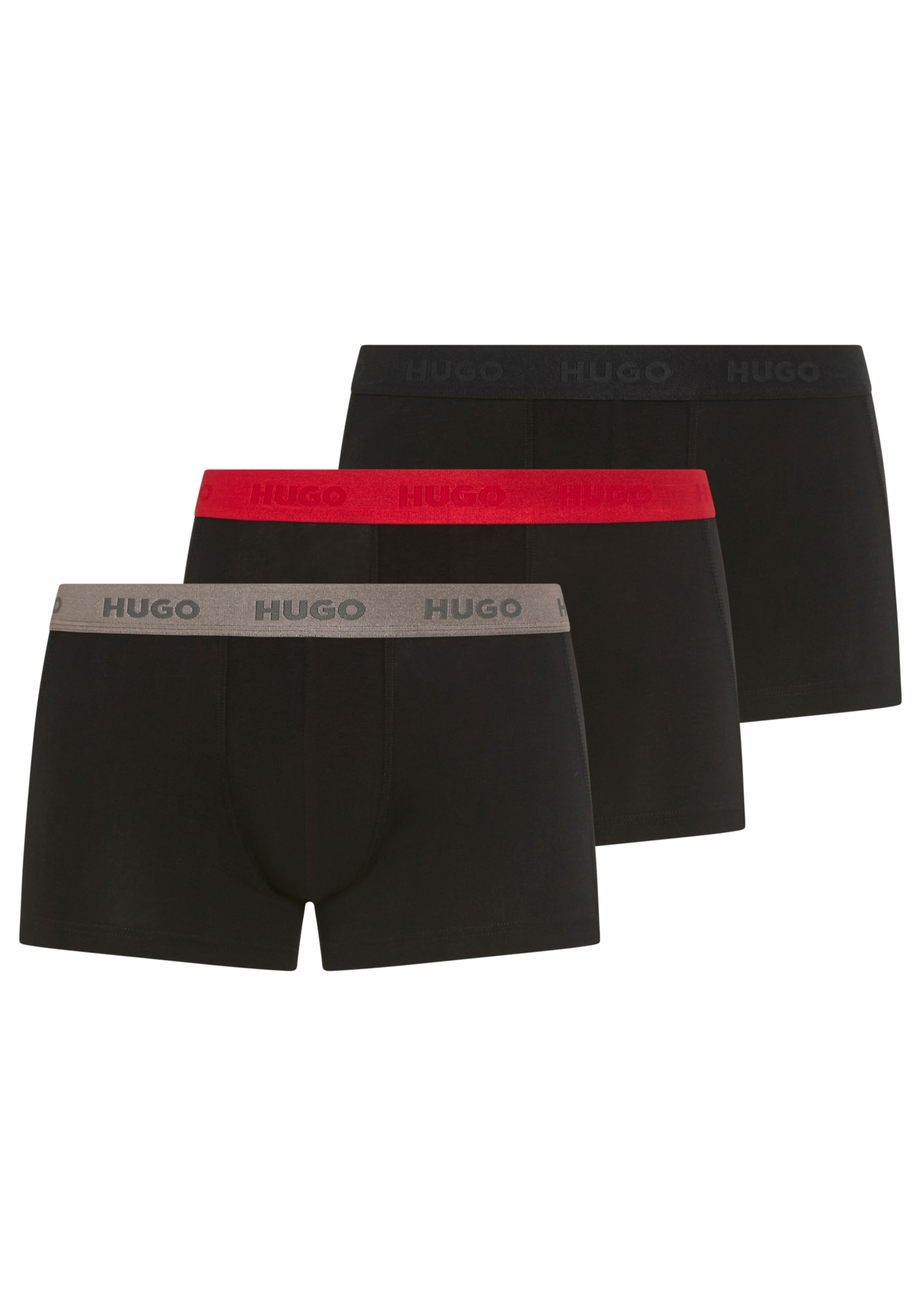 HUGO Underwear Trunk »TRUNK TRIPLET PACK« Packung, 3 Stk. mit Logoschriftzug auf dem Bund