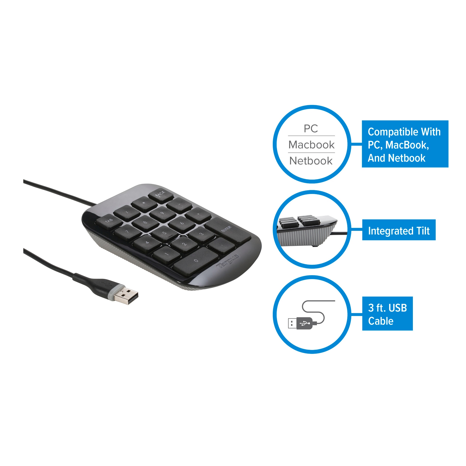Targus USB-Tastatur »Numeric Keypad USB Wired«