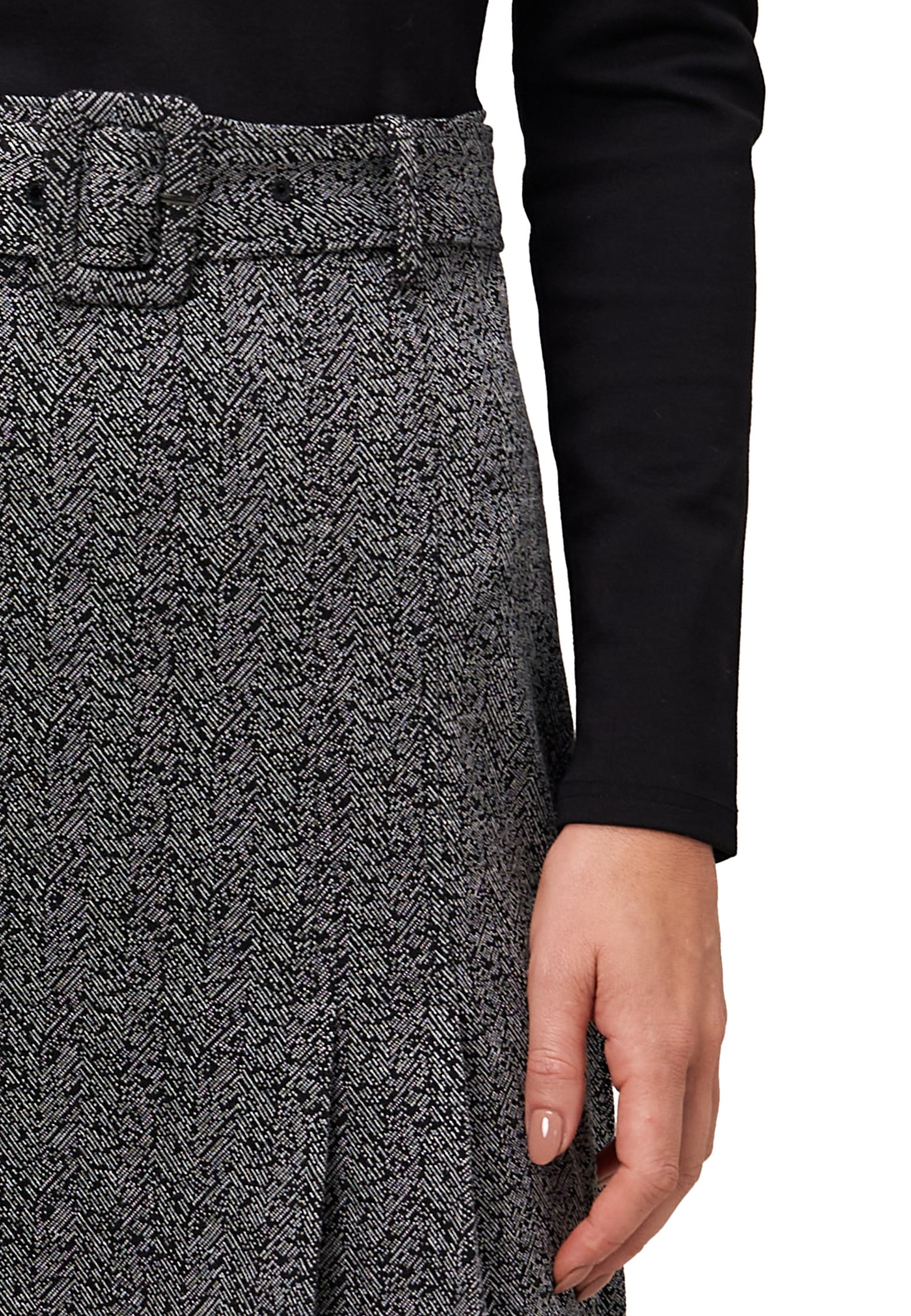 Zero Minikleid »Minikleid 2 in 1 Optik Fischgrätenmuster«