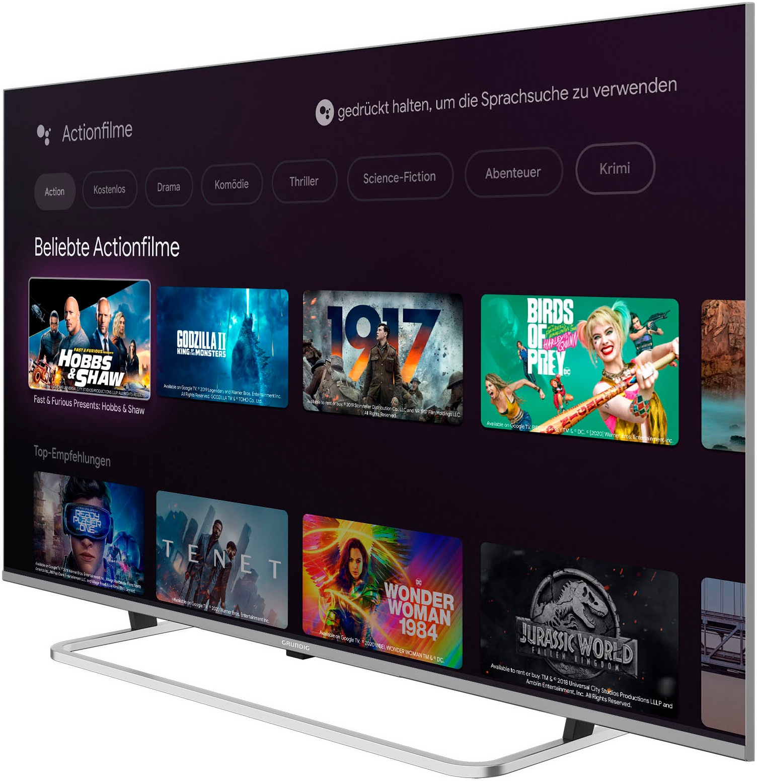 Grundig LED-Fernseher »65 VOE 83 CV3T00«, 4K Ultra HD, Google TV-Smart-TV
