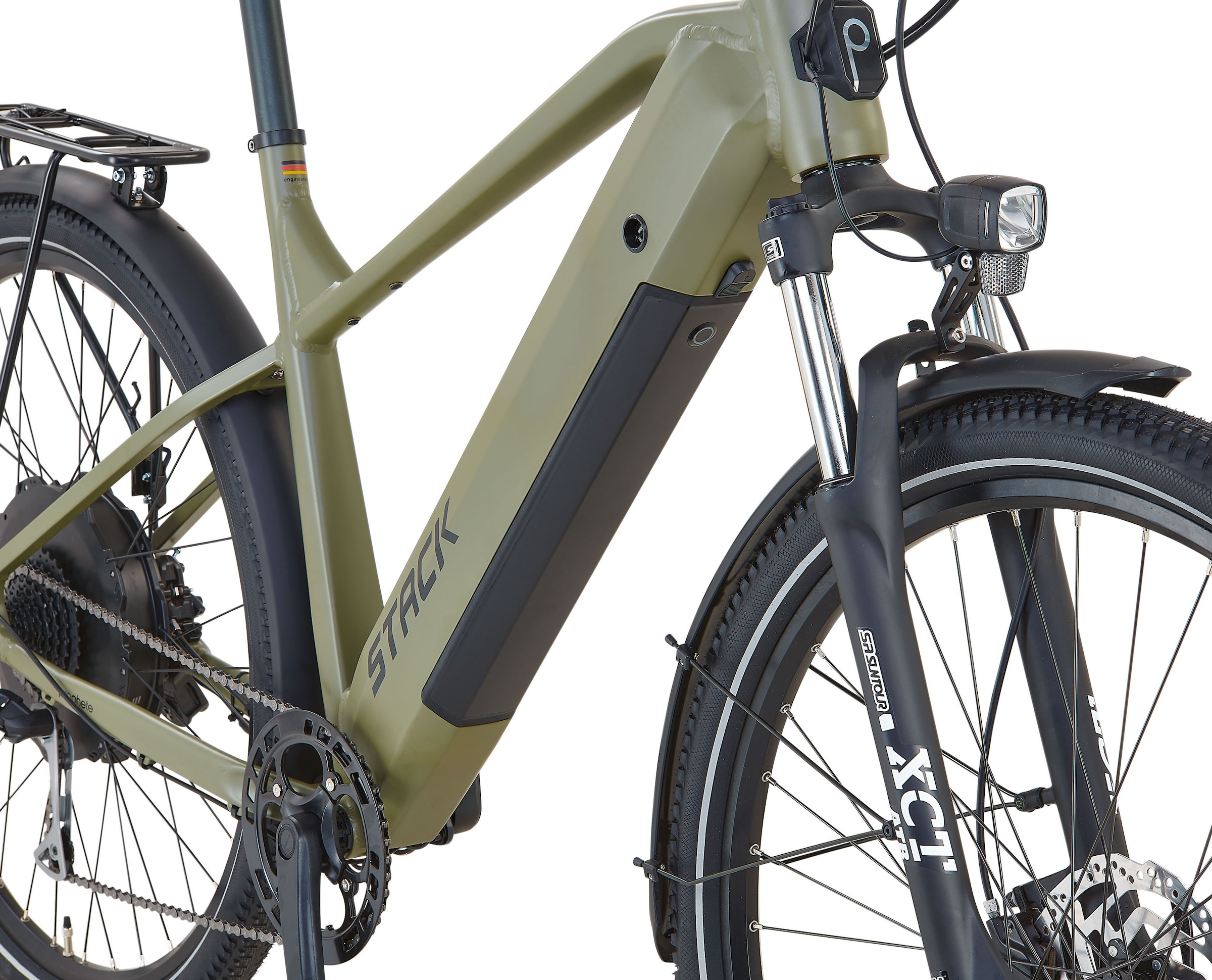 Prophete »Stack 2.0« 9 Gang Shimano Alivio Schaltwerk Kettenschaltung Heckmotor 250 W Pedelec, Elektrofahrrad für Herren