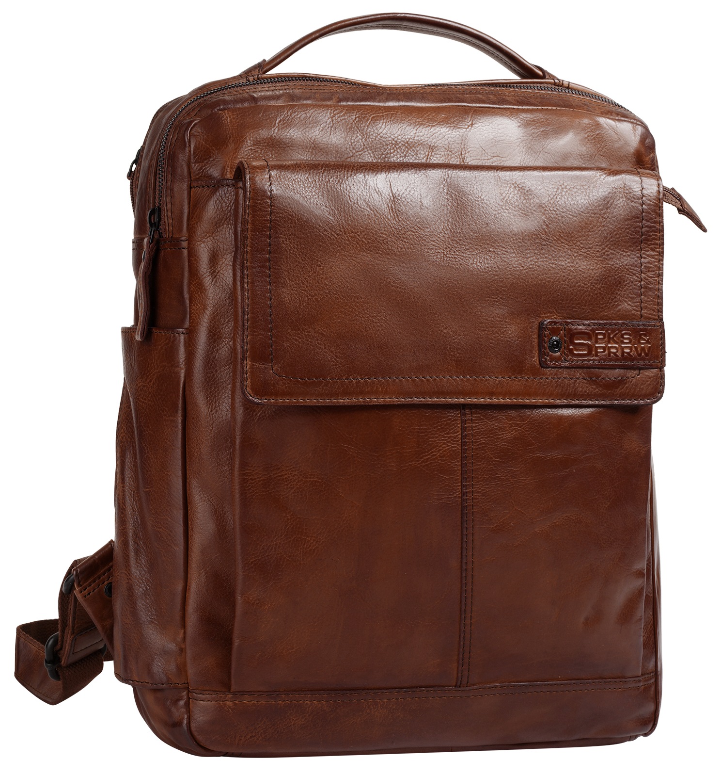 Spikes & Sparrow Laptoprucksack »SPIKES & SPARROW Herren, Damen echt Leder« echt Leder