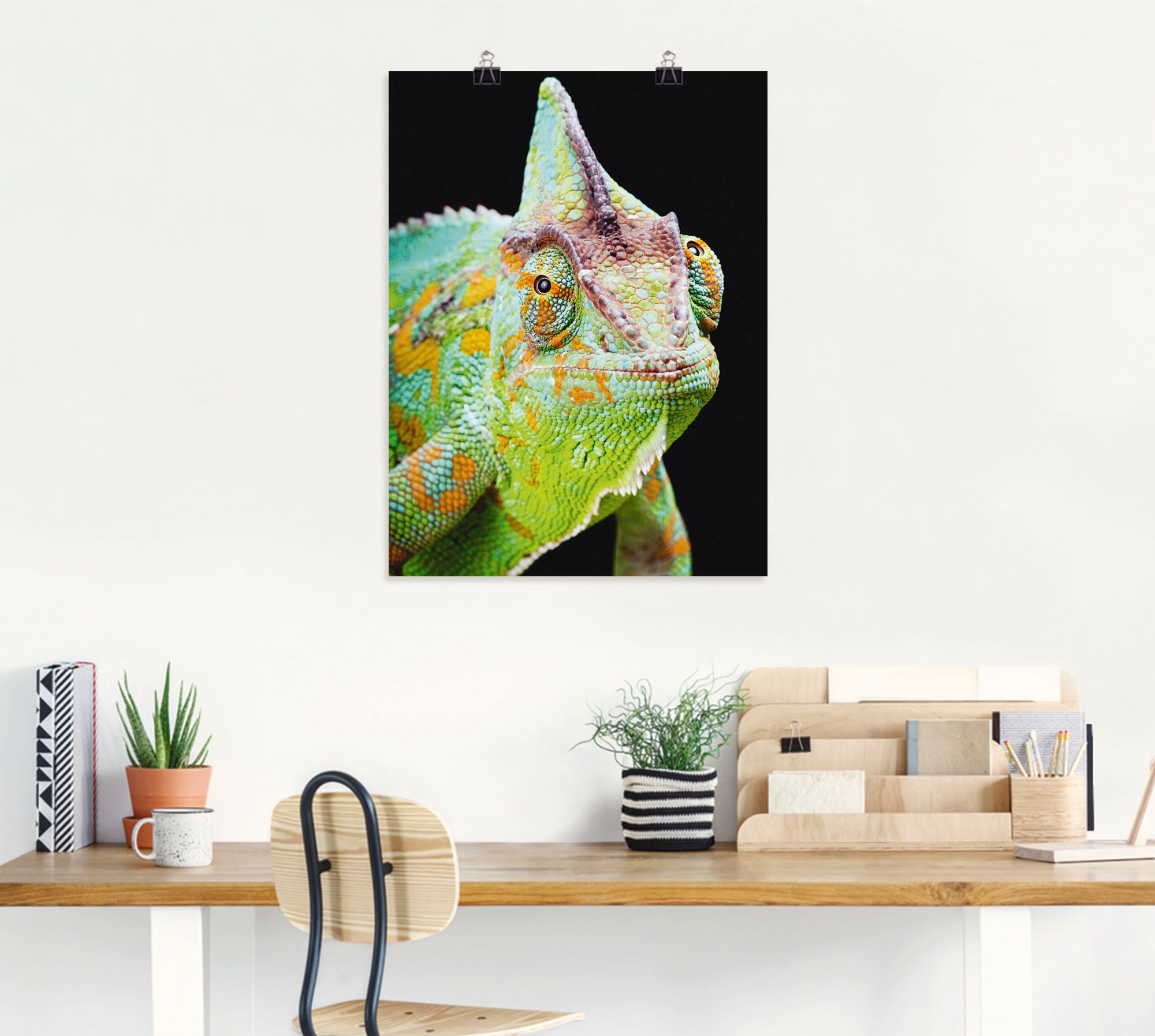 Artland Wandbild »Yemen Chamäleon«, Reptilien, (1 St.), als Alubild, Outdoorbild, Poster, Wandaufkleber in verschied. Größen