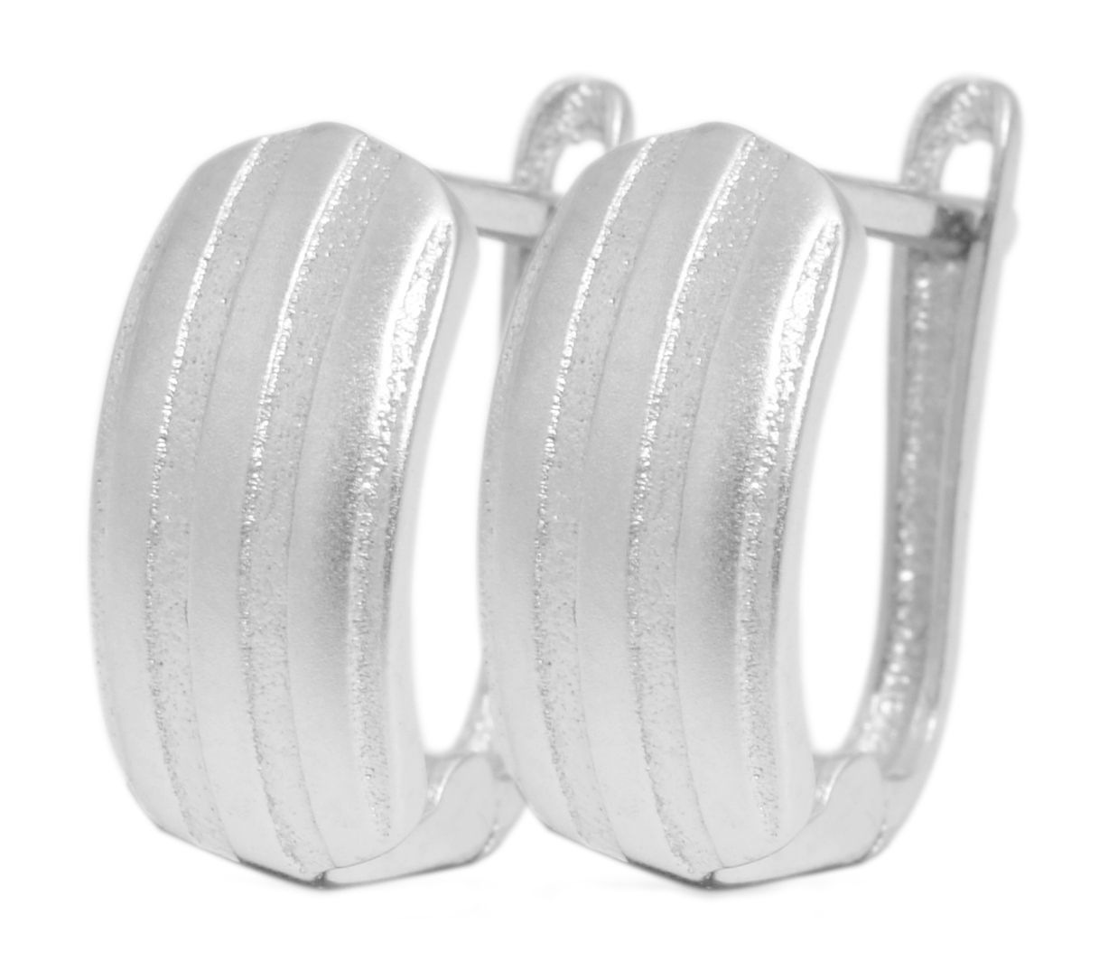 Adelia´s Paar Creolen »Damen Ohrringe ¿ Klappcreole aus 925 Silber«