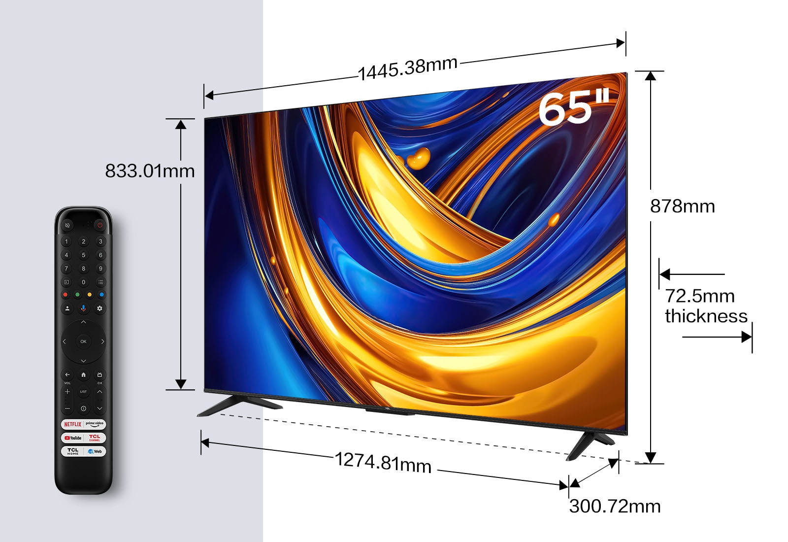 TCL LED-Fernseher »65V6BX1«, 4K Ultra HD, Google TV-Smart-TV