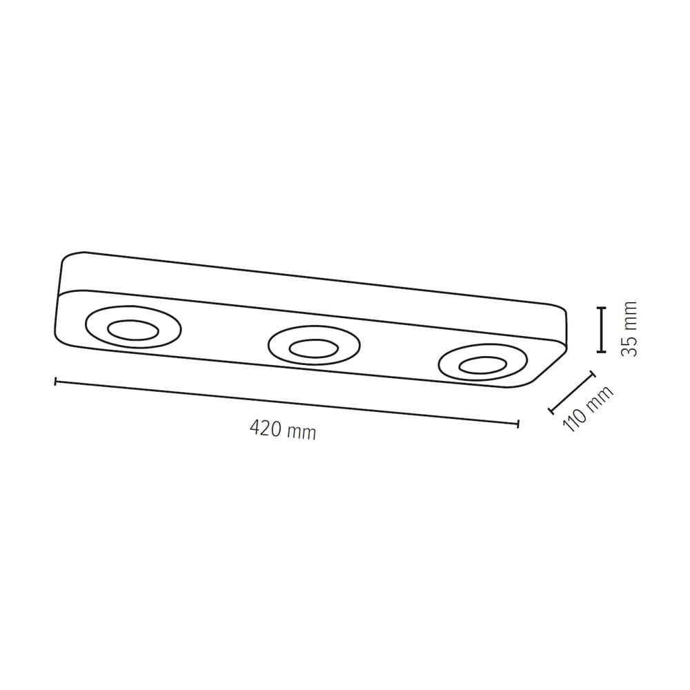 SPOT Light LED Deckenleuchte »COOL«, 3 flammig, aus echtem Beton, LED-Module inklusive, Handgemacht, Made in EU