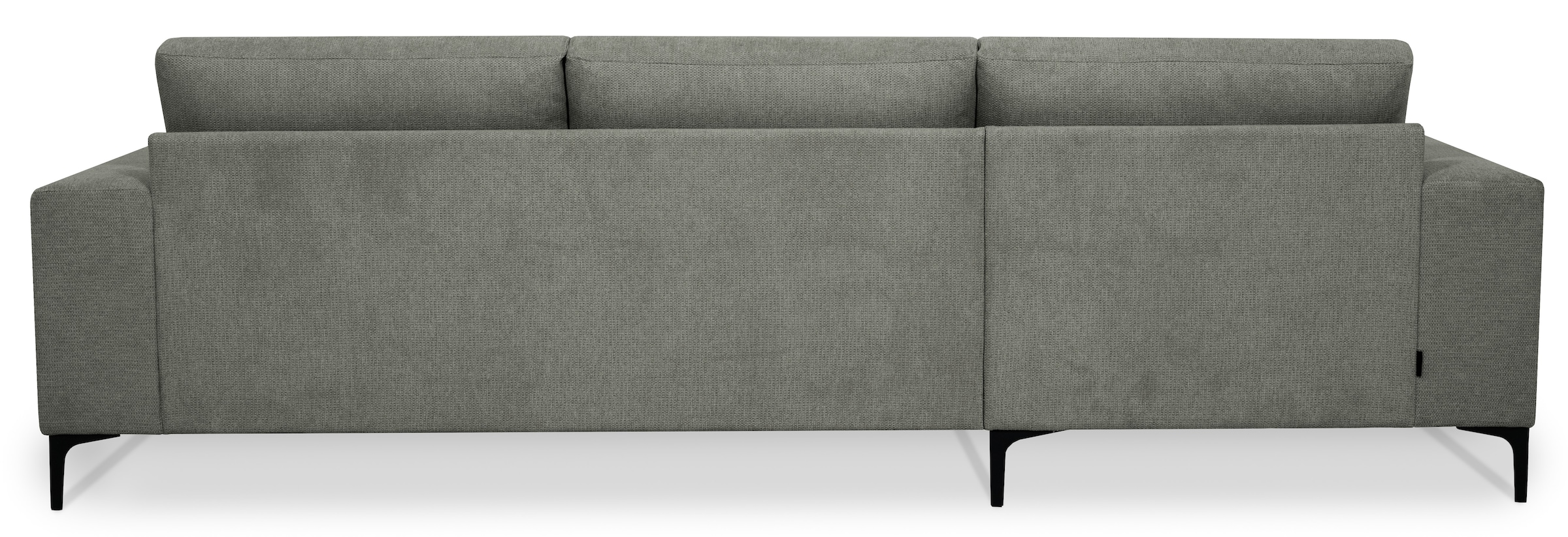 Places of Style Ecksofa »Xander, L-Form,«, Breite 280 cm, Soft-Touch Chenille, schwarze Metallfüßen