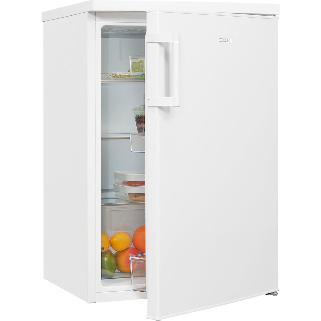 exquisit Vollraumkühlschrank »KS16-V-H-010E weiss«, KS16-V-H-010E weiss, 85 cm hoch, 56 cm breit