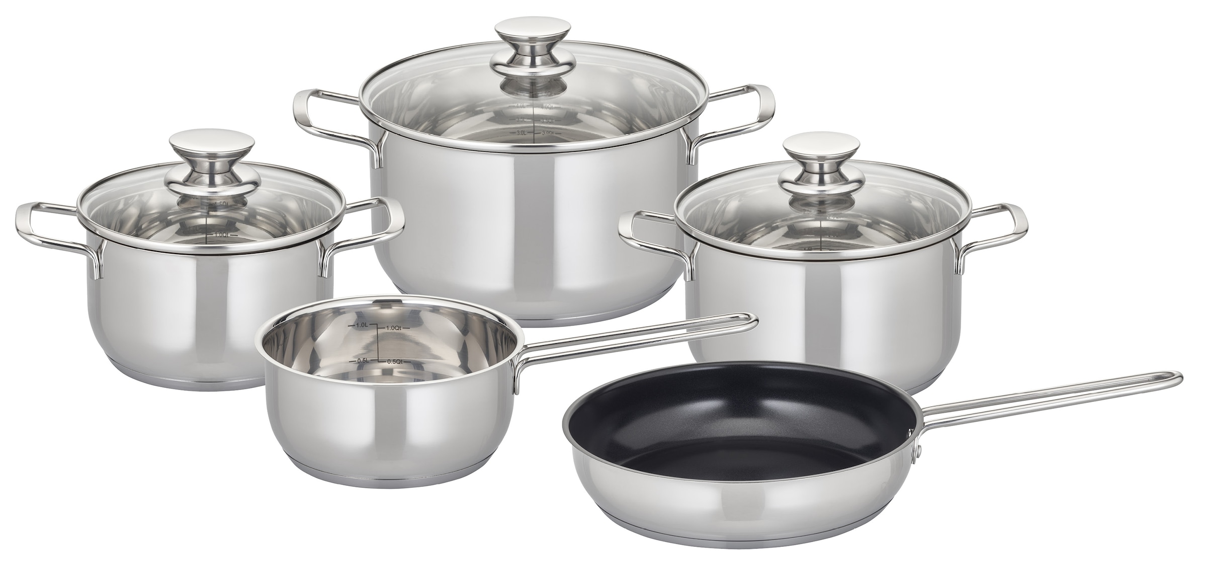 Elo Topf-Set »Elo Therm Topfset 5-teilig« Set, 8 Stk. tlg. Edelstahl