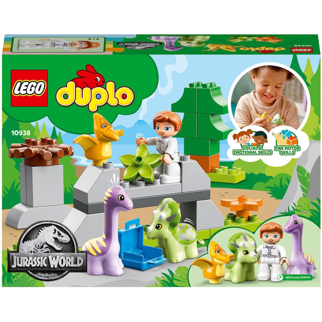 LEGO® Konstruktionsspielsteine »Dinosaurier Kindergarten (10938), LEGO® DUPLO Jurassic World«, (27 St.)