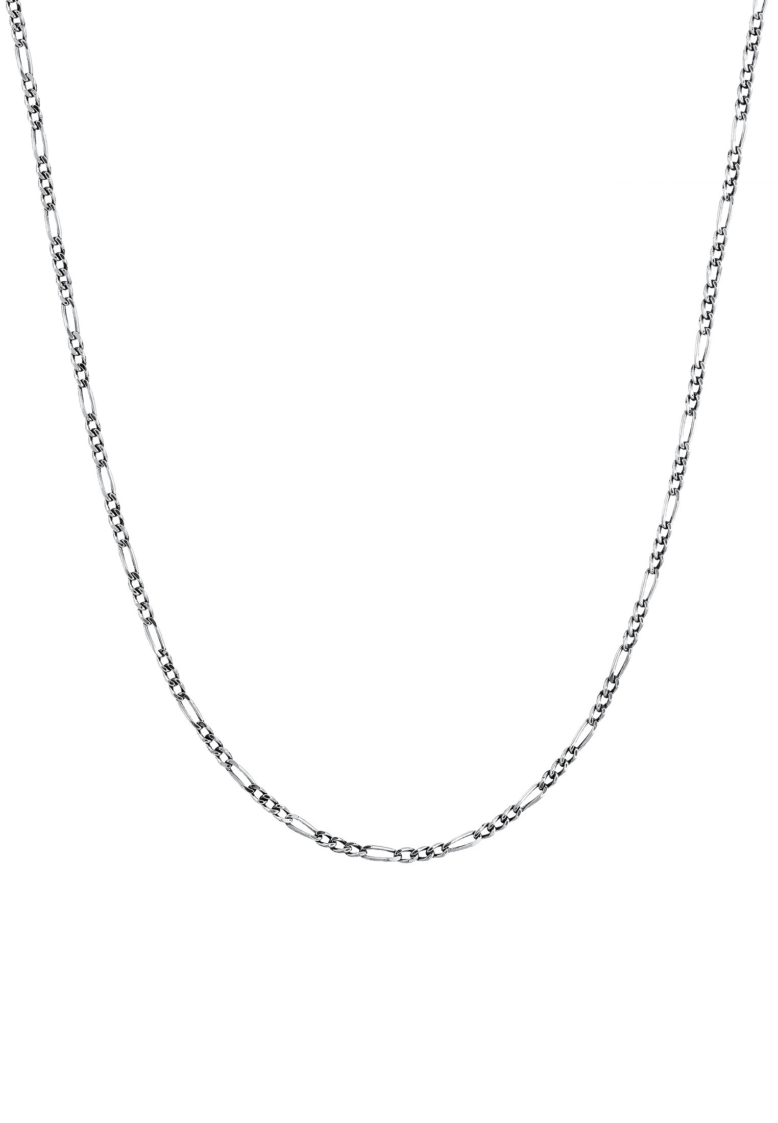 Kuzzoi Silberkette »Halskette Herrn Figaro Oxidiert Massiv Mann 925 Silber«