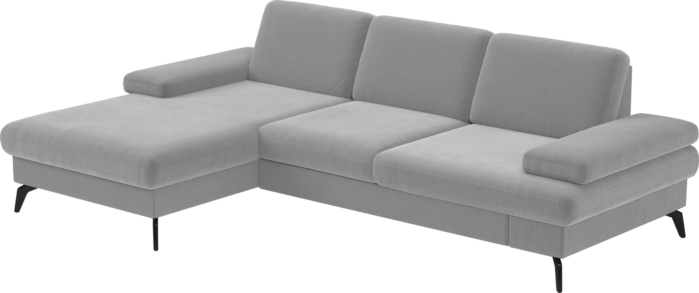sit&more Ecksofa »Morris L-Form, inkl. Sitztiefenverstellung«, wahlweise mit Armteilverstellung, Bettfunktion & Bettkasten