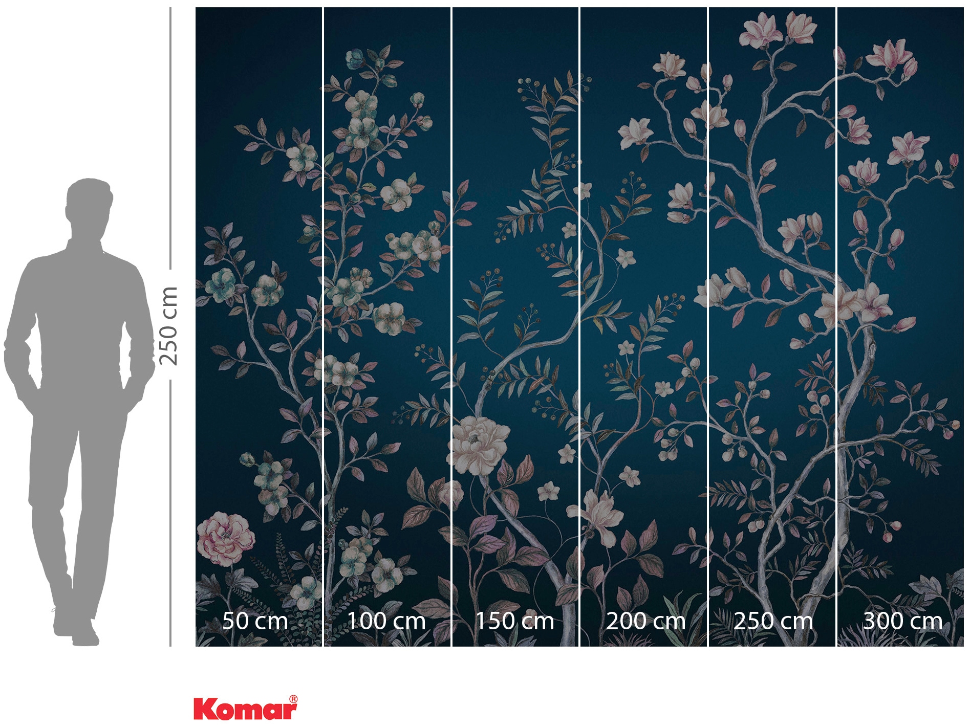 Komar Vliestapete »Digitaldruck Vlies - Aurore - Größe 300 x 250 cm«, bedruckt, Wohnzimmer, Schlafzimmer