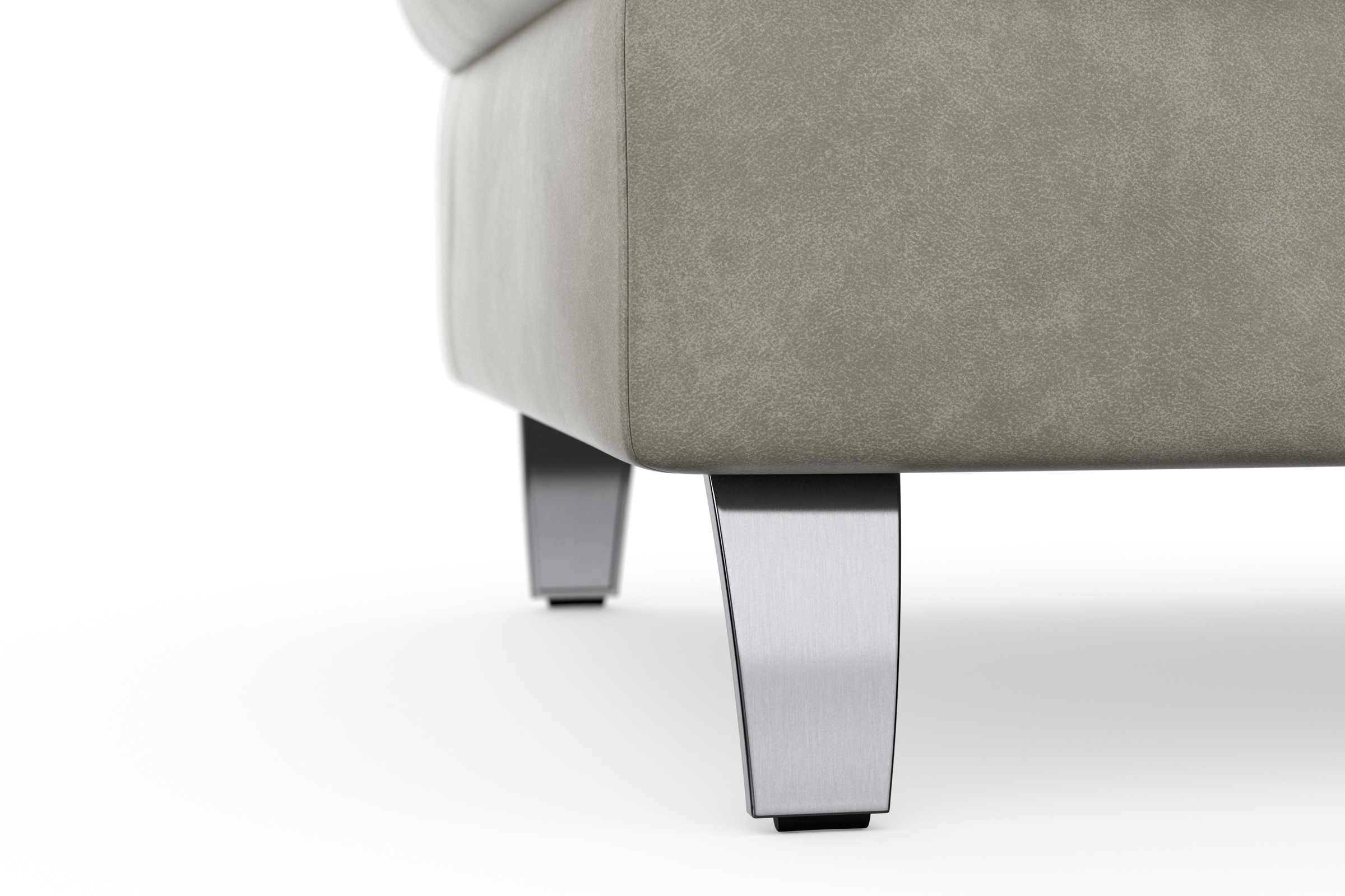 sit&more Stauraumhocker »Grenoble«, mit Stauraum und satinierten Füßen