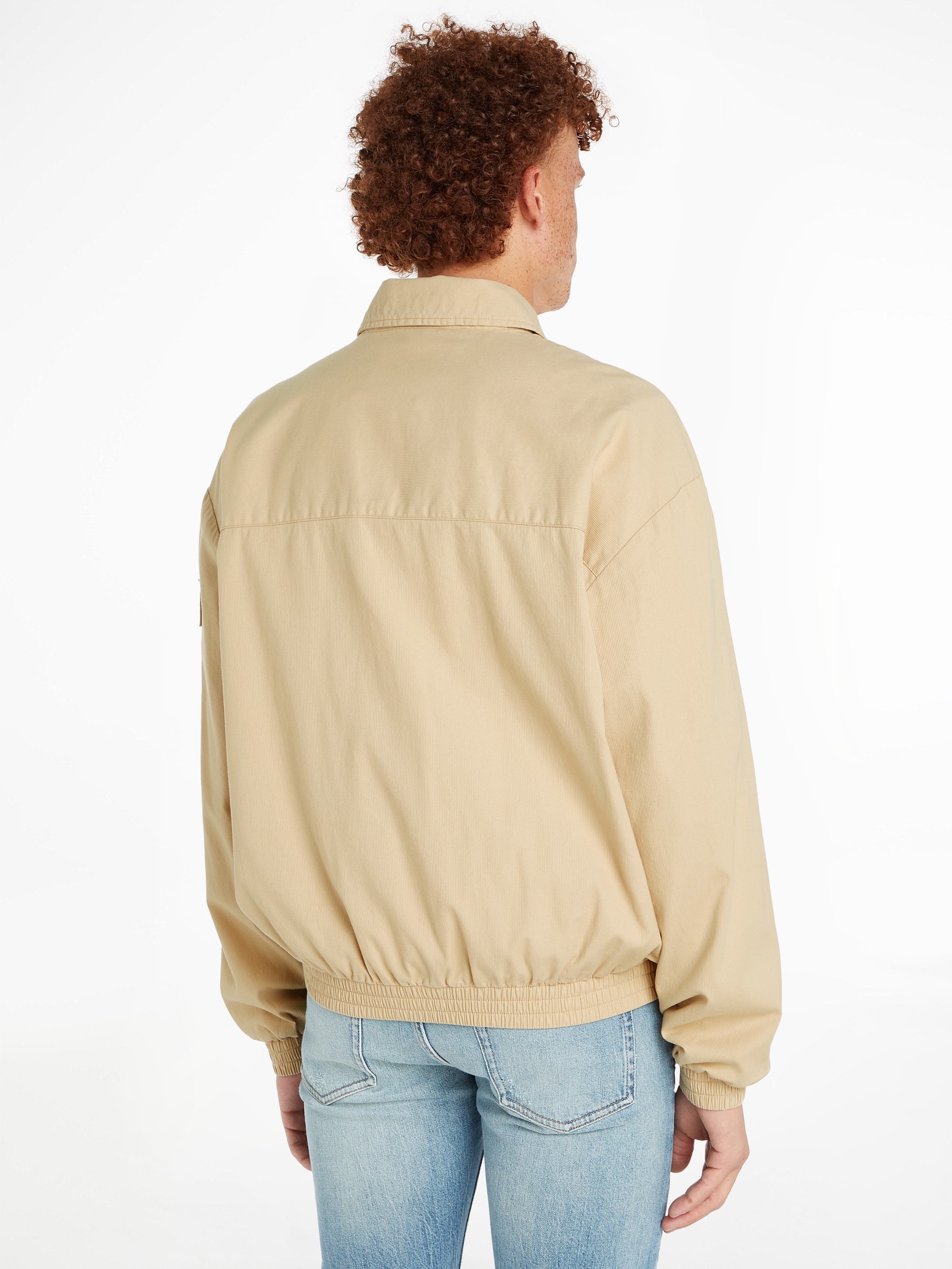 Calvin Klein Jeans Collegejacke »LINEAR TEXTURE HARRINGTON«, mit Logoprägung