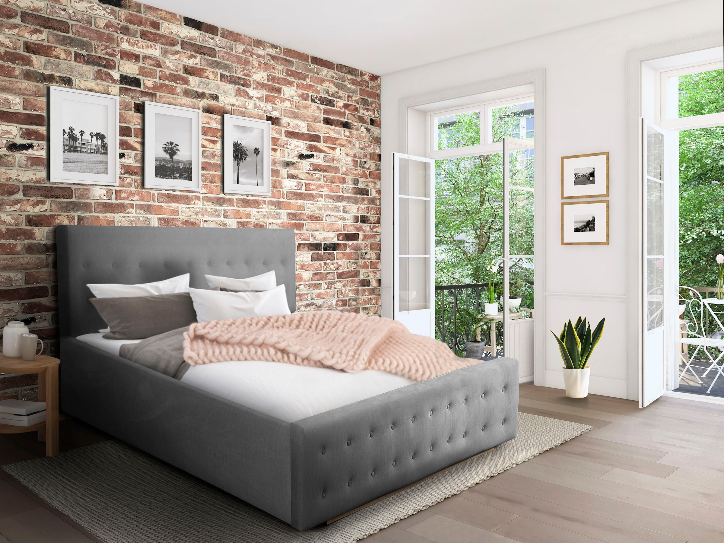 Home affaire Polsterbett »Vaine«, in 5 Breiten, auch in Länge 220 cm, incl. Roll-Lattenrost
