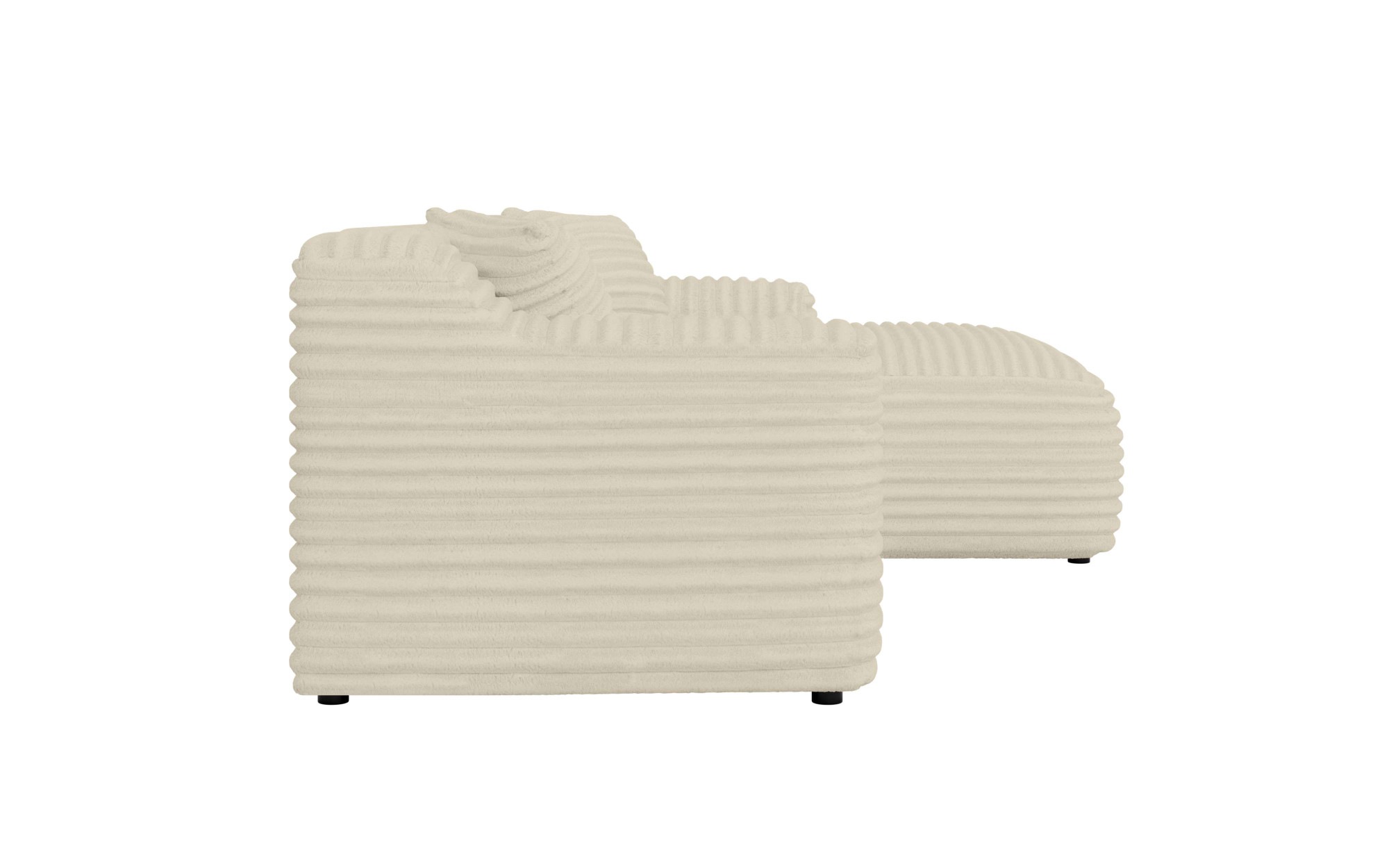 Home affaire Ecksofa »LILLIANA Designsofa, L-Form mit Recamiere rechts/links bestellbar«, L-Form mit Wellenunterfederung, Maße B/T/H: 256/160/76 cm