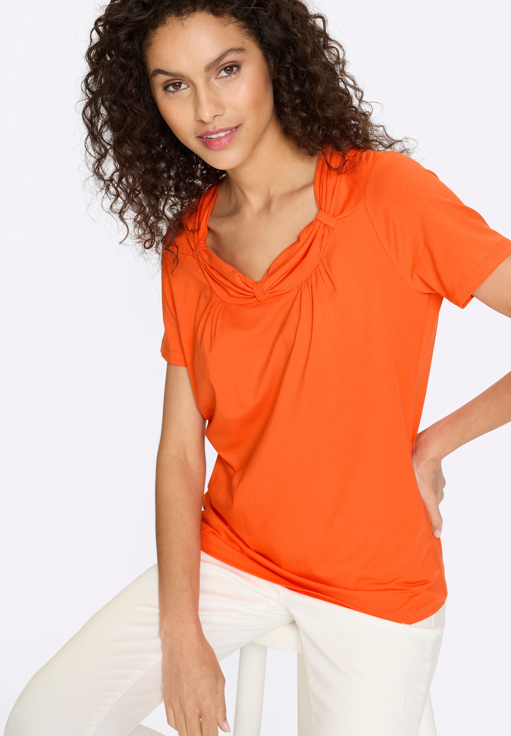 heine T-Shirt »Shirt Shirt mit Raff-Details«