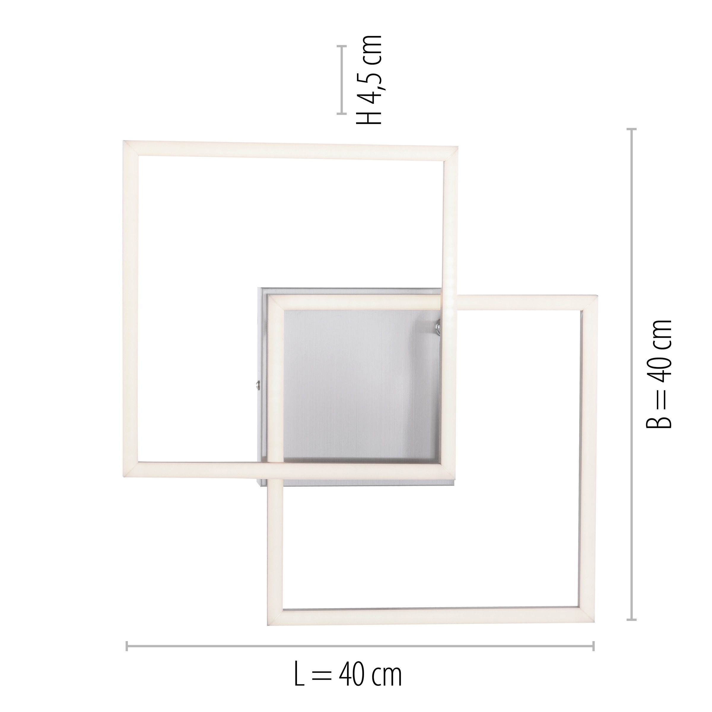 JUST LIGHT Deckenleuchte »IVEN«, 2 flammig-flammig, LED