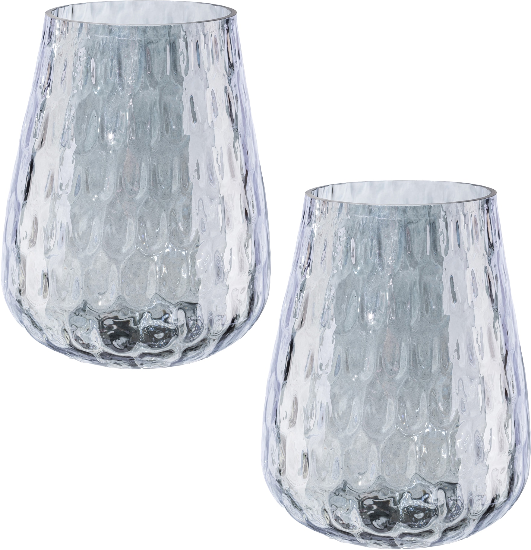 Creativ home Windlicht »Weihnachtsdeko«, (Set, 2 St.), aus Glas