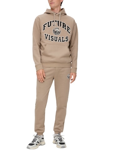 QS Sweatshirt, mit großem Schriftzug auf der Brust