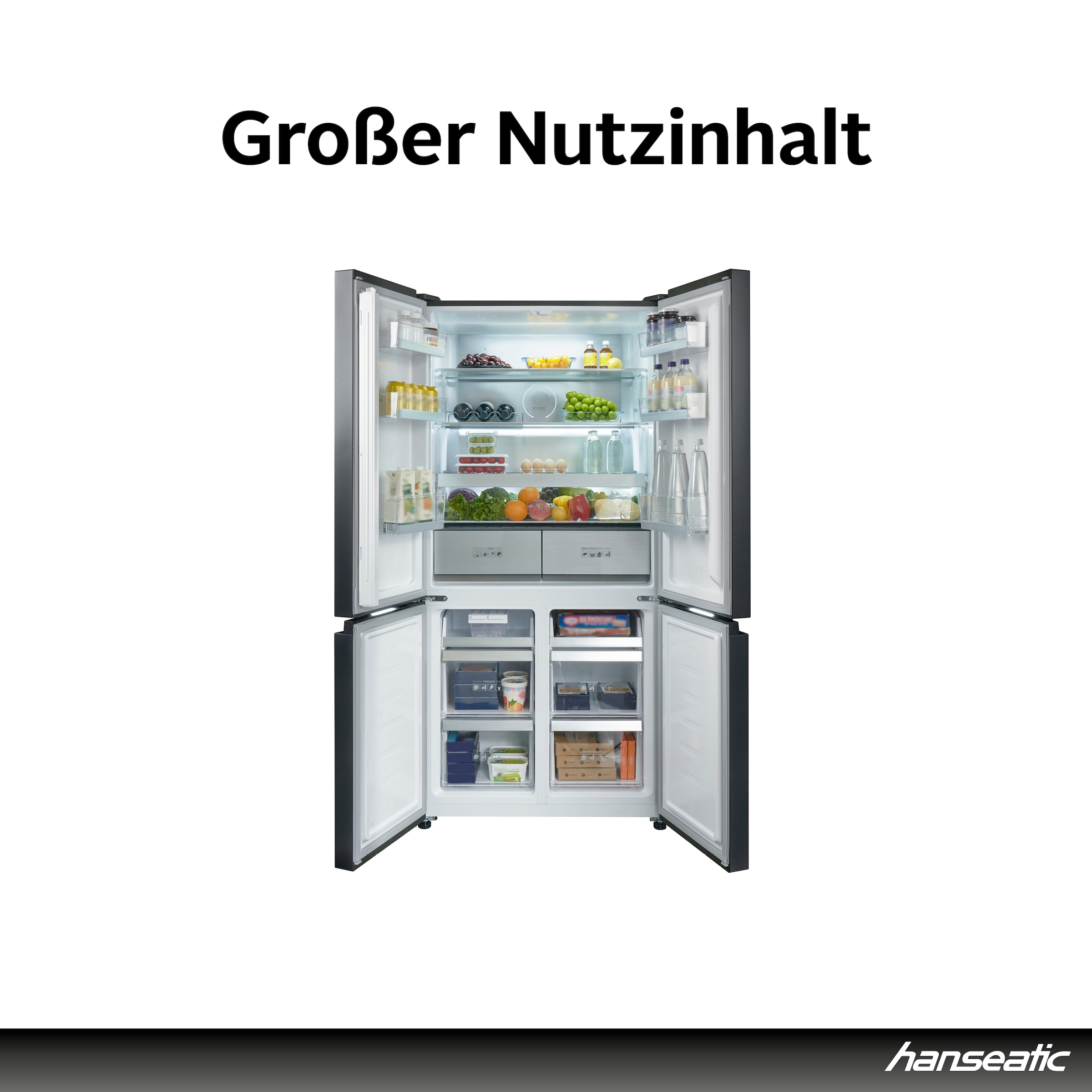 Hanseatic Multi Door »HCDA19090CBI« 190,5 cm hoch 91 cm breit inkl. 3 Jahre Herstellergarantie