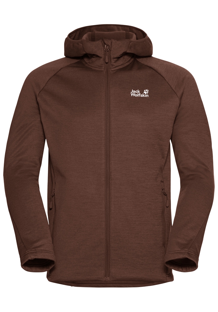 Jack Wolfskin Fleecejacke »PEAK DISTRICT HOODED FZ M«, mit Kapuze