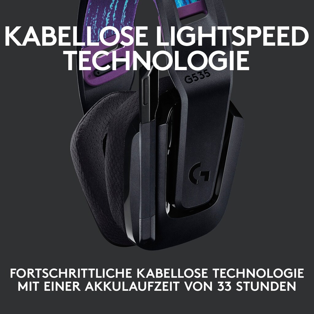 Logitech Gaming-Headset »G535 LIGHTSPEED«, WLAN (WiFi)