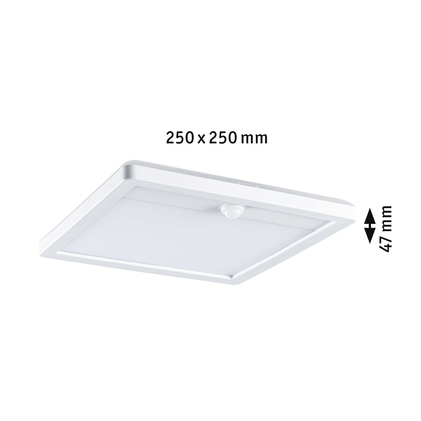 Paulmann LED Außen-Wandleuchte »Außenpanel Lamina IP44 eckig 250x47mm 14W 920lm 230V Kunststoff«, 1 flammig, Backlight Bewegungsmelder insektenfreundlich tunable warmwhite