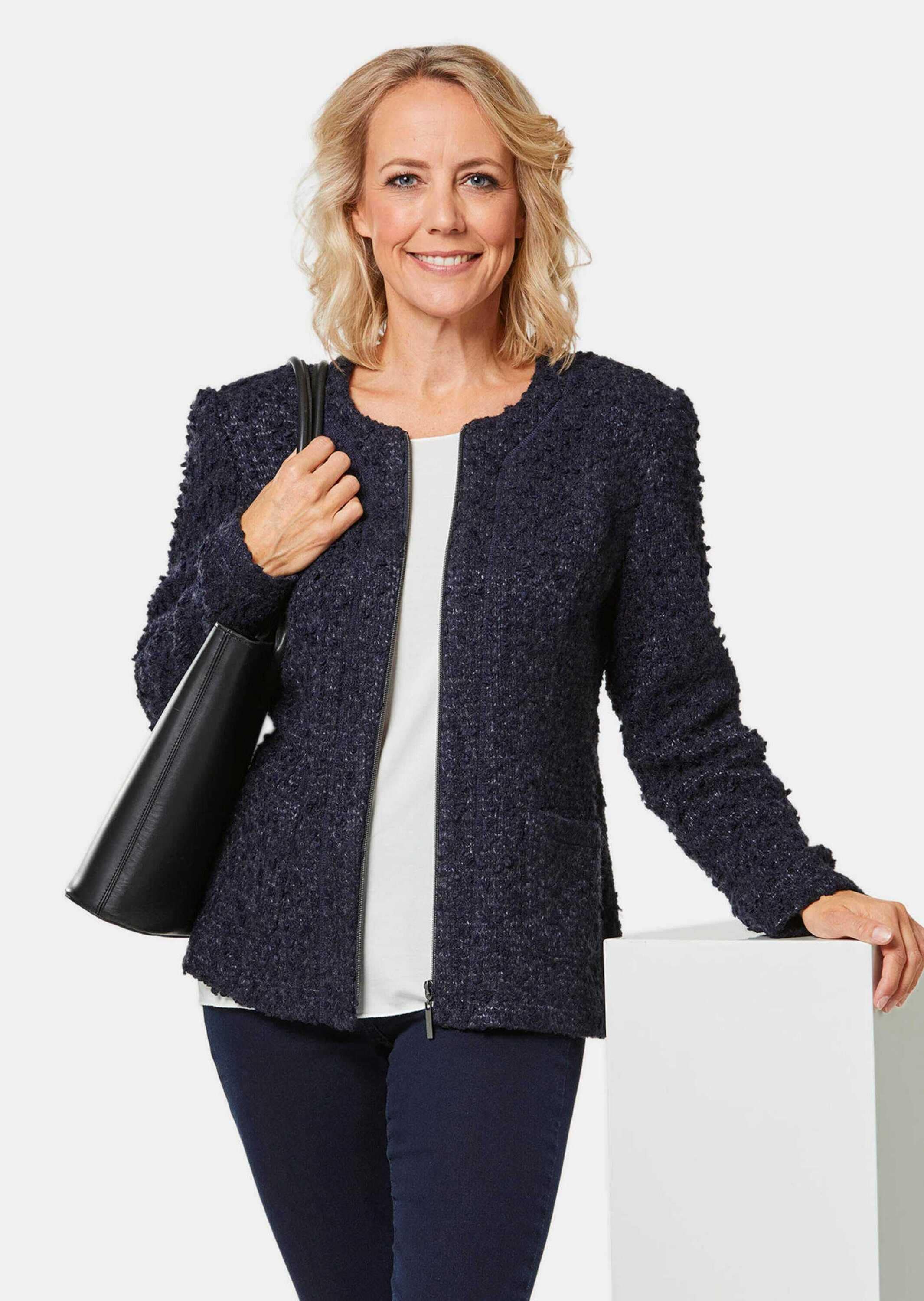 GOLDNER Jerseyblazer »Kurzgröße Trageangenehme Jerseyjacke«
