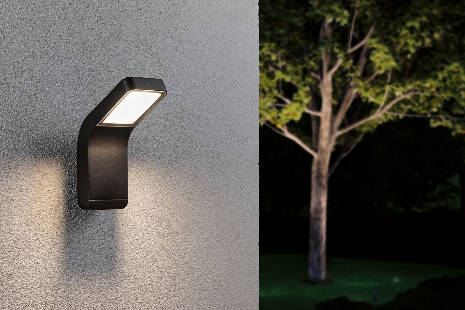 Paulmann LED Außen-Wandleuchte »Kulma IP44 90x174mm 3000K 7,5W 520lm 230V Anthrazit Aluminium«, 1 flammig, seewasserresistent