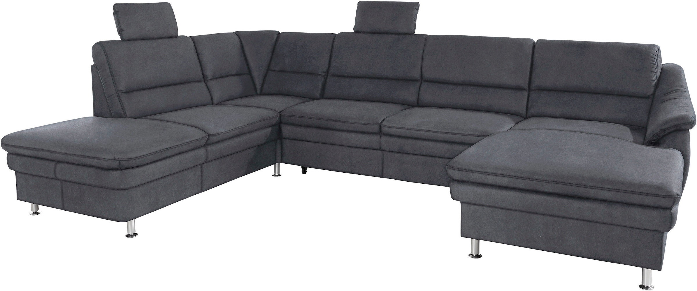 sit&more Wohnlandschaft »Cardoso U-Form«, mit Federkern und Kopfstützen, mit Bettfunktion und Relaxfunktion