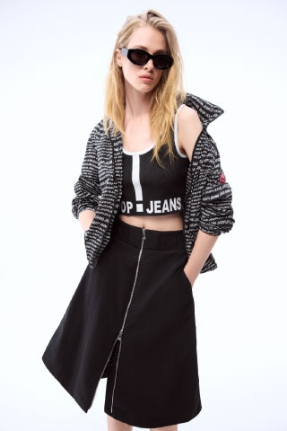 Joop Jeans A-Linien-Rock »Samira«, mit Reißverschluss