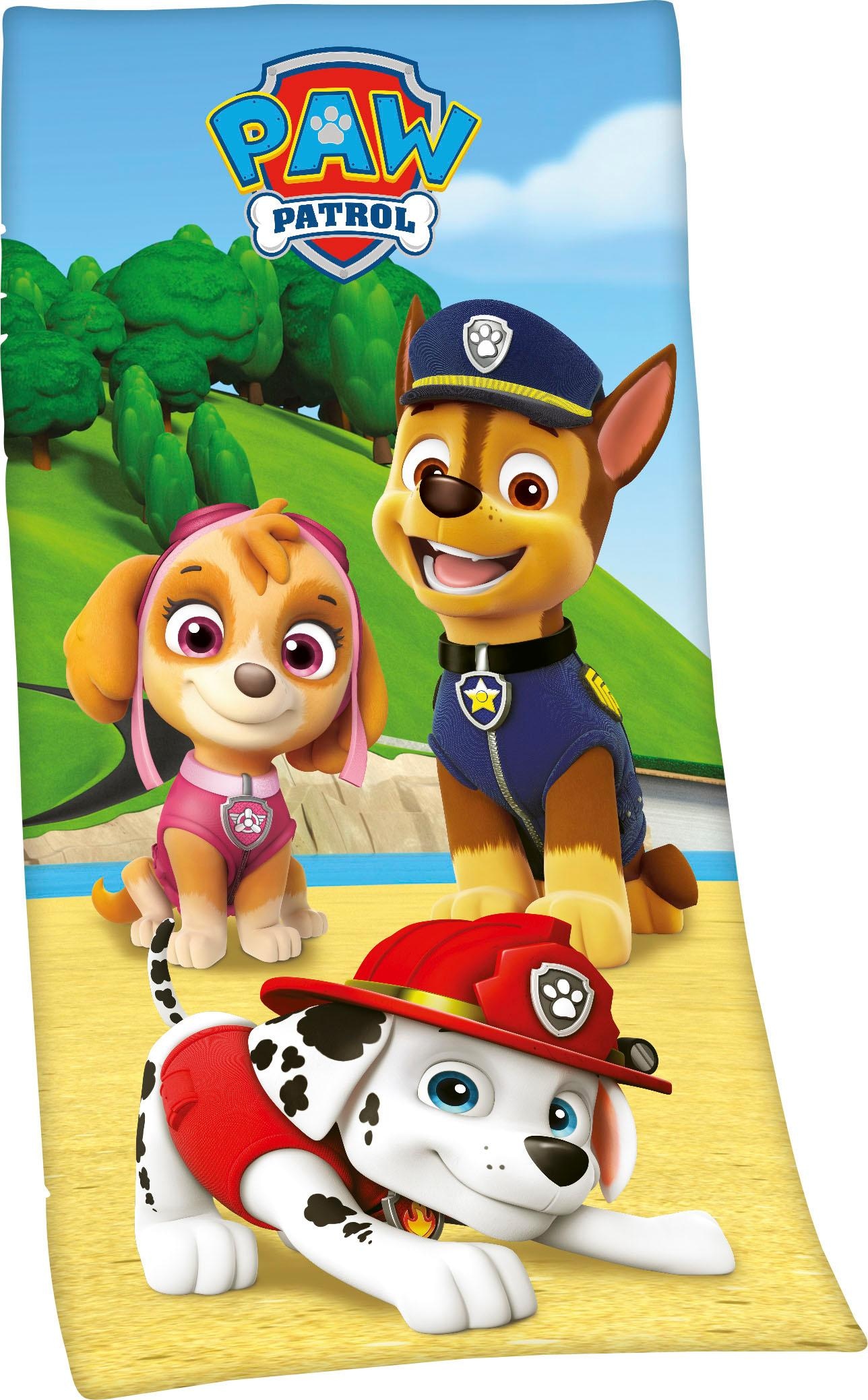 Badetuch »Paw Patrol«, (1 St., Badetuch 75 x 150 cm), mit niedlichem Motiv