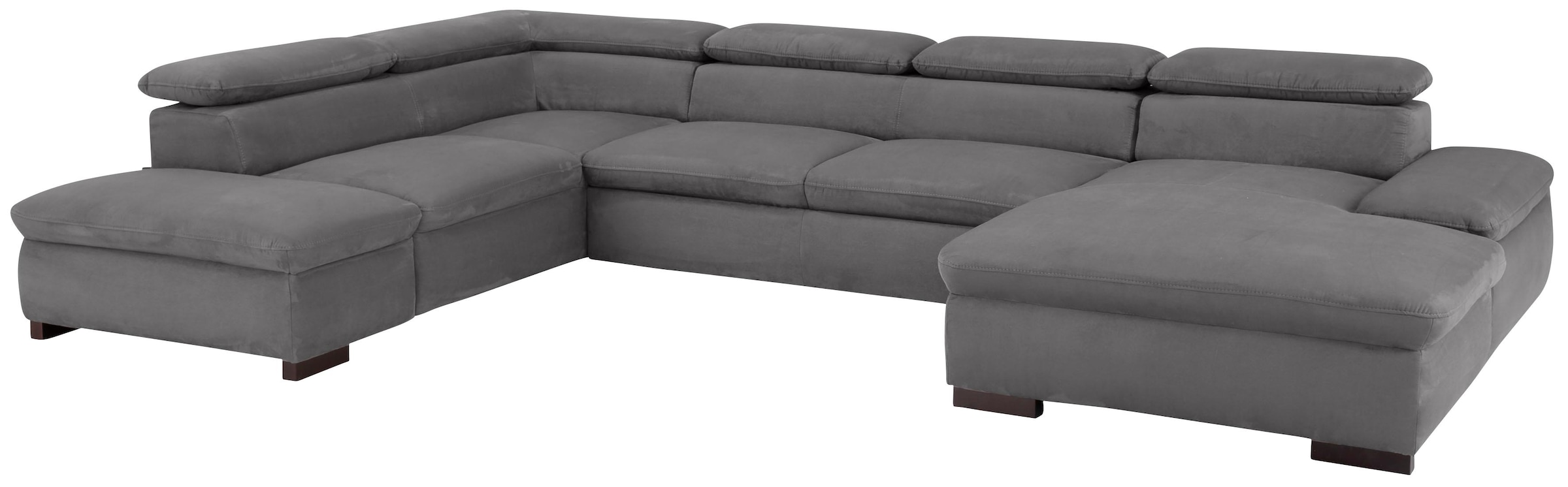 Home affaire Wohnlandschaft »Alberto U-Form« mit Kopfteilverstellung, wahlweise mit Bettfunktion