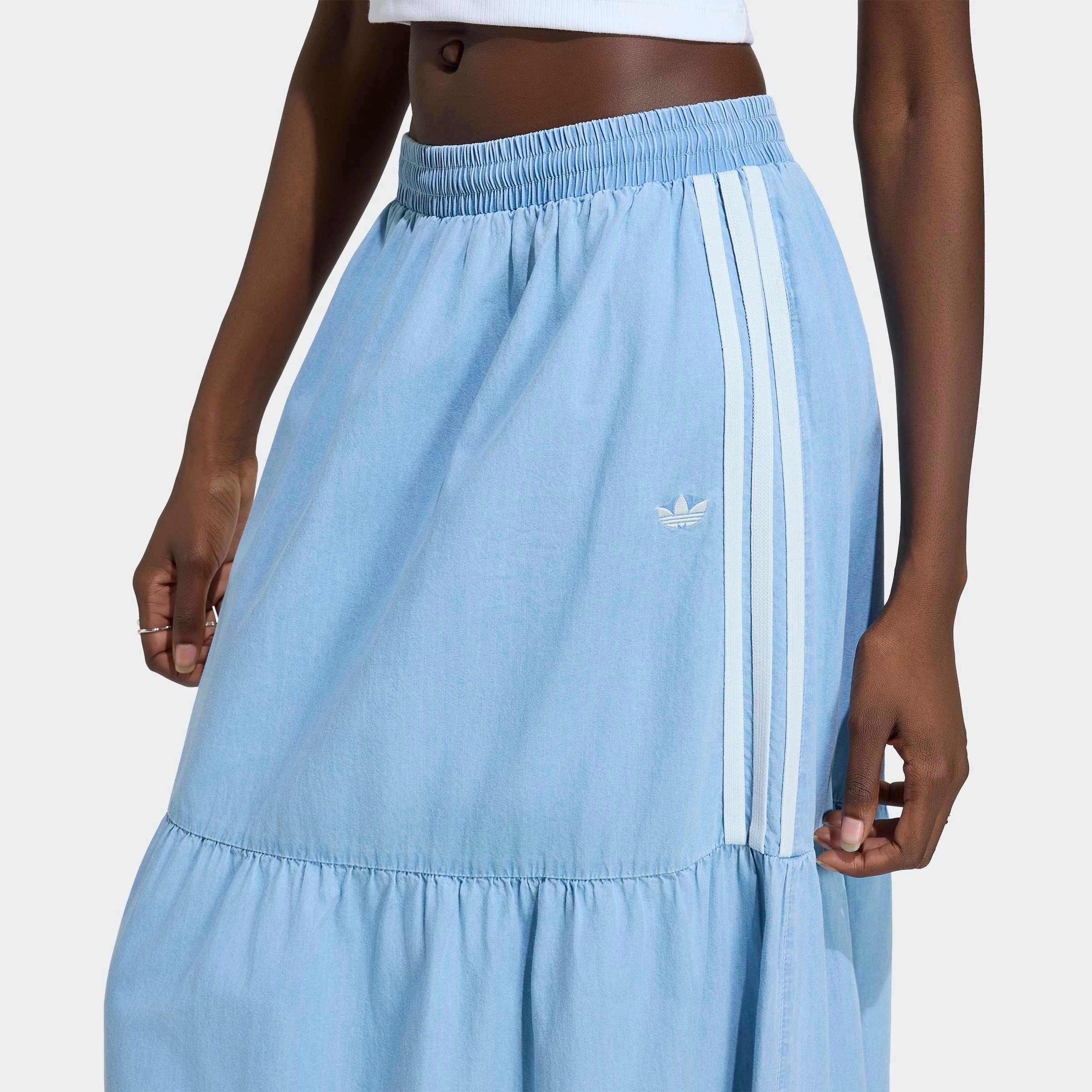adidas Originals Sweatrock »ADIDAS ORIGINALS SUMMER GLOW« lässiger Jeansrock, sportlicher Stil, aus Baumwolle, mit Gummizug