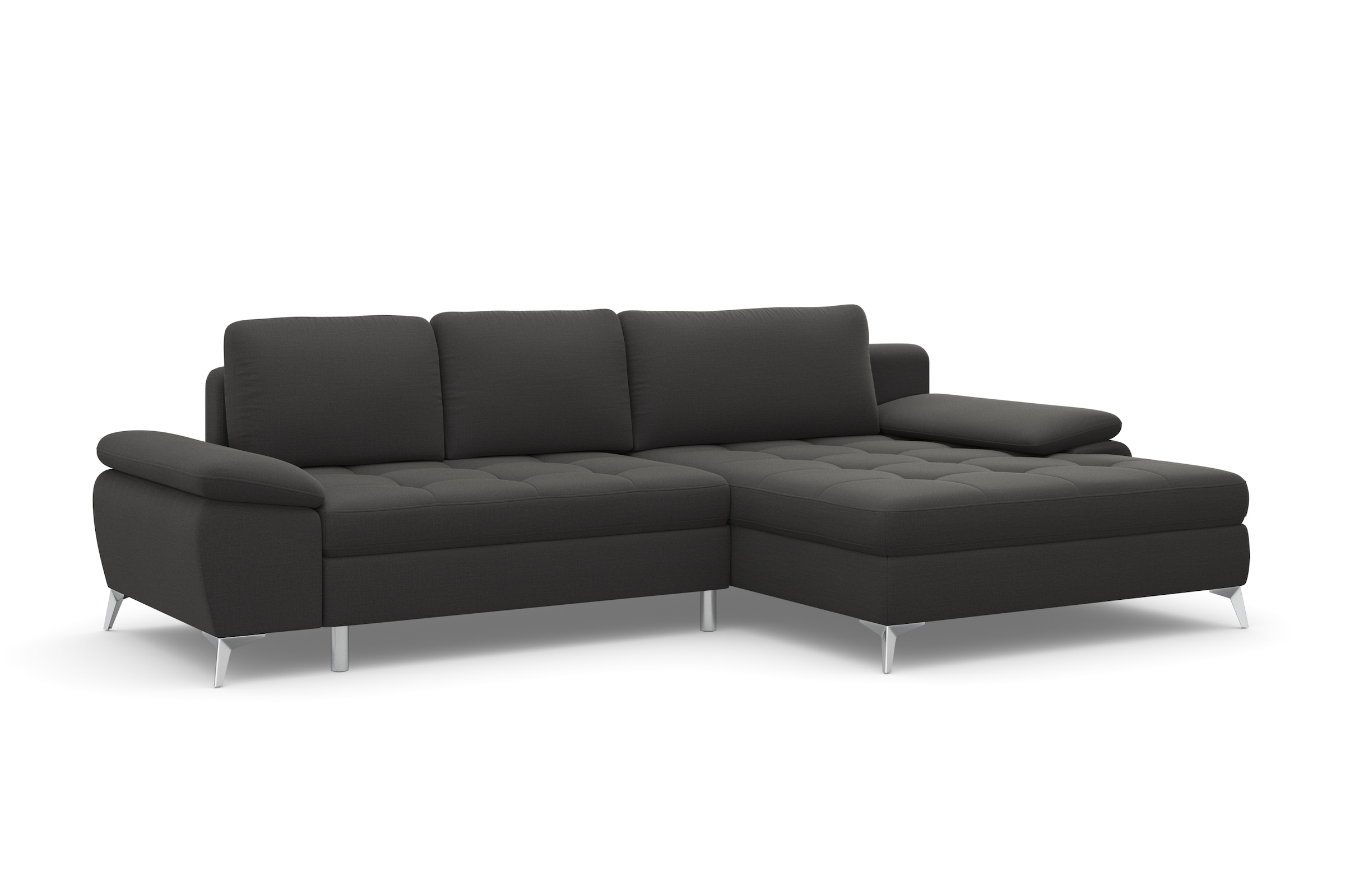 sit&more Ecksofa »Latigo L-Form«, mit Mega-Recamiere, wahlweise mit Bettfunktion und Bettkasten
