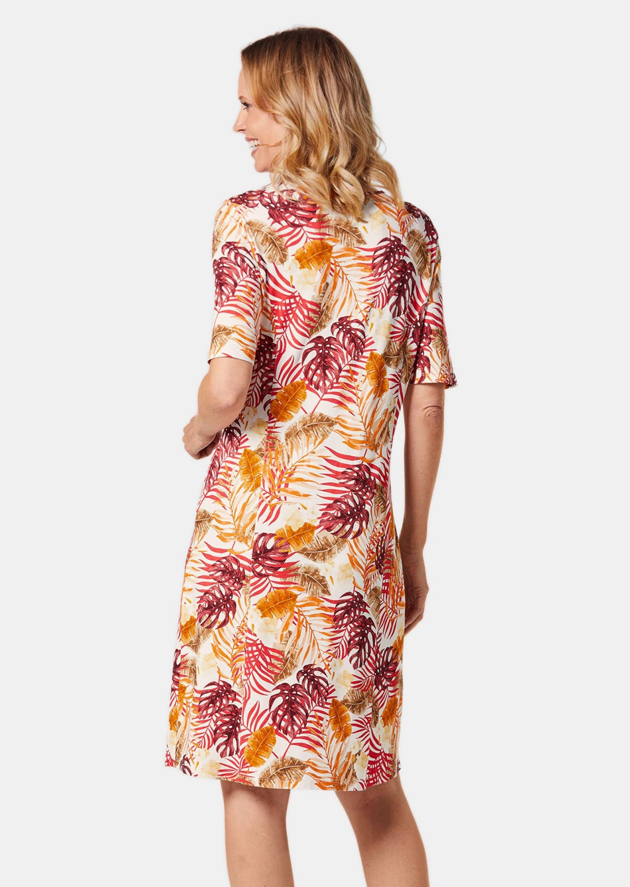 GOLDNER Jerseykleid »Elastisches Jerseykleid mit modischem Druck«