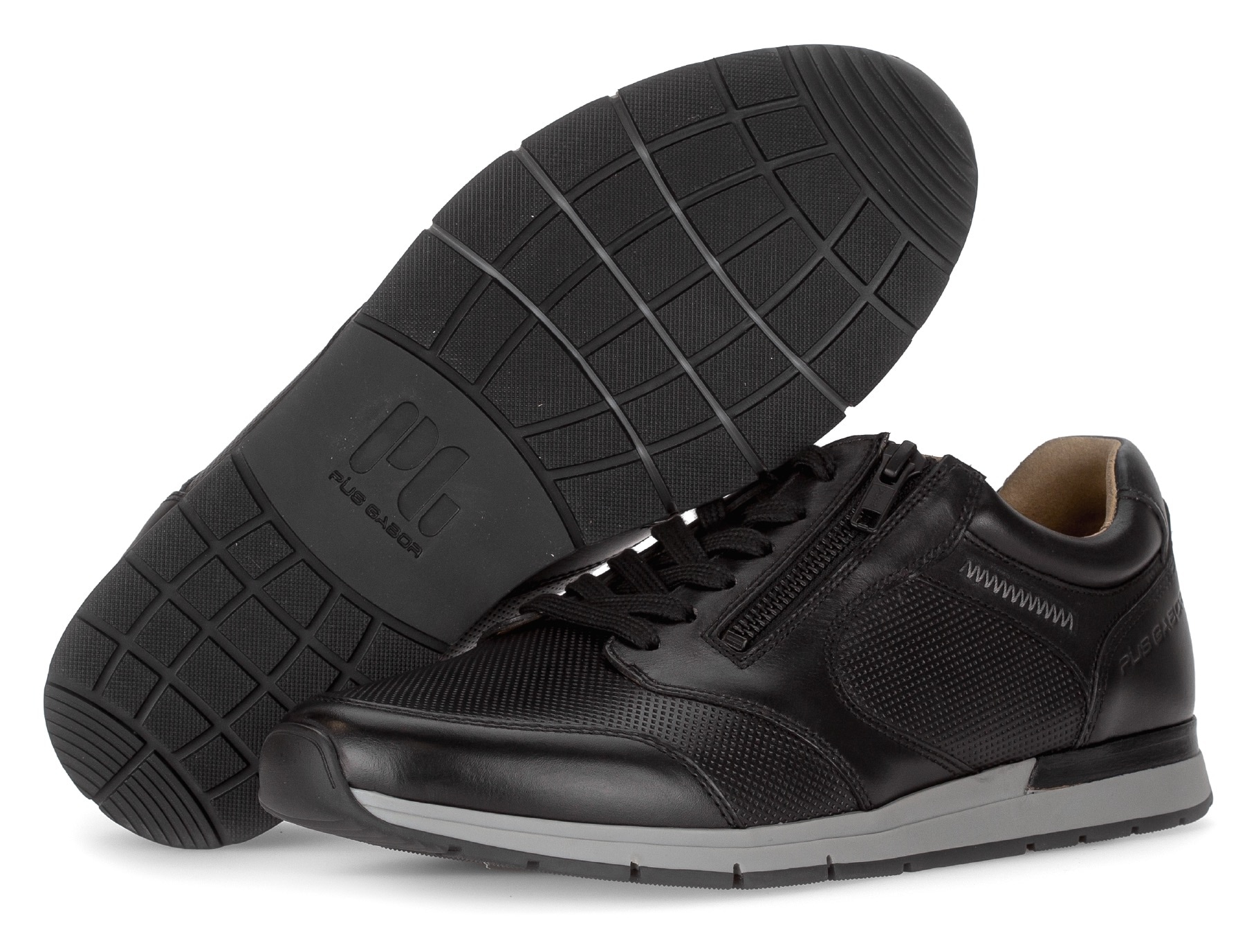 Pius Gabor Sneaker  , Freizeitschuh, Schnürer, Halbschuh mit Logoprägung, Weite G (=weit)