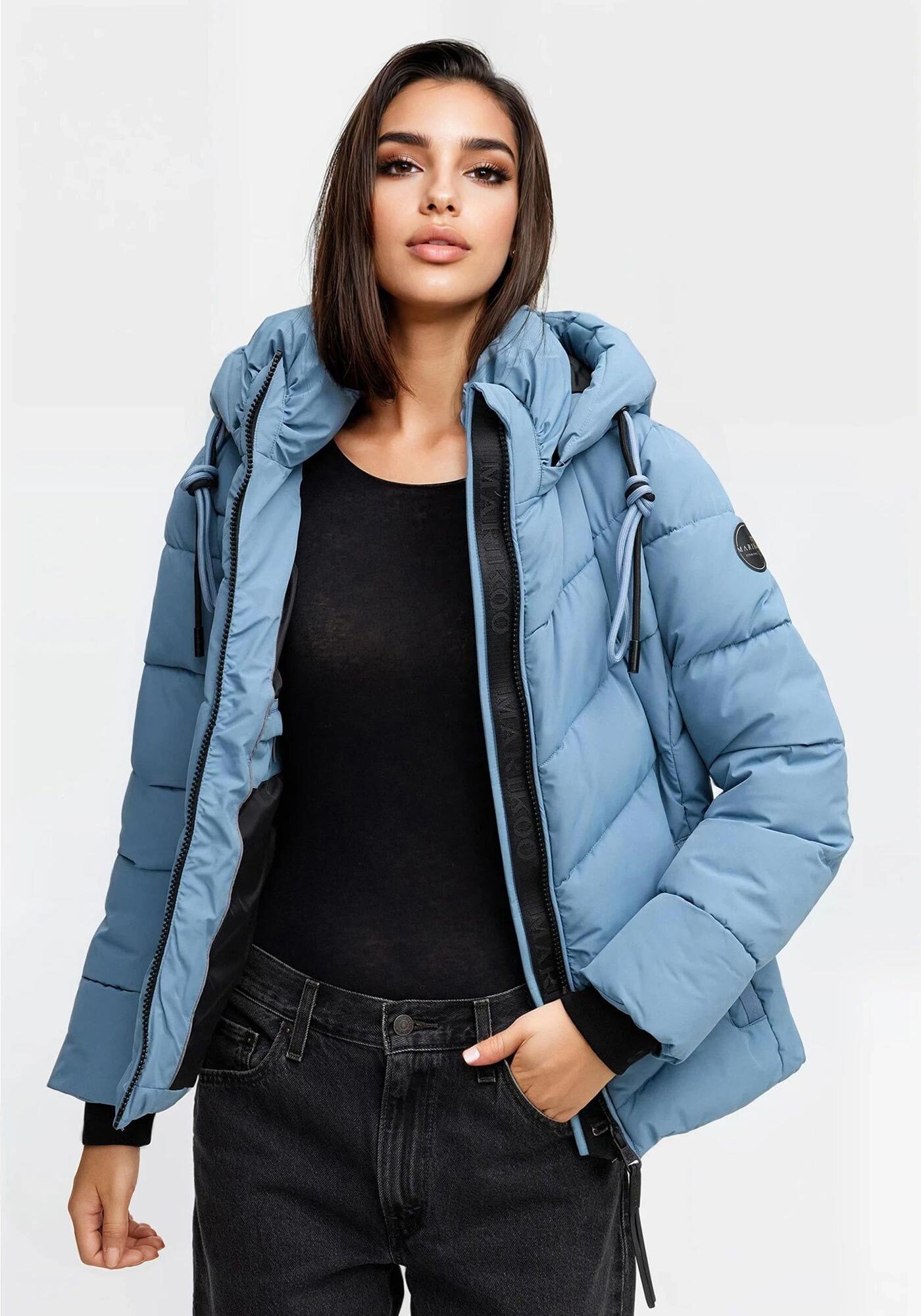 Marikoo Winterjacke »Marikoo Sahnemausii Damen Winter Steppjacke N091«