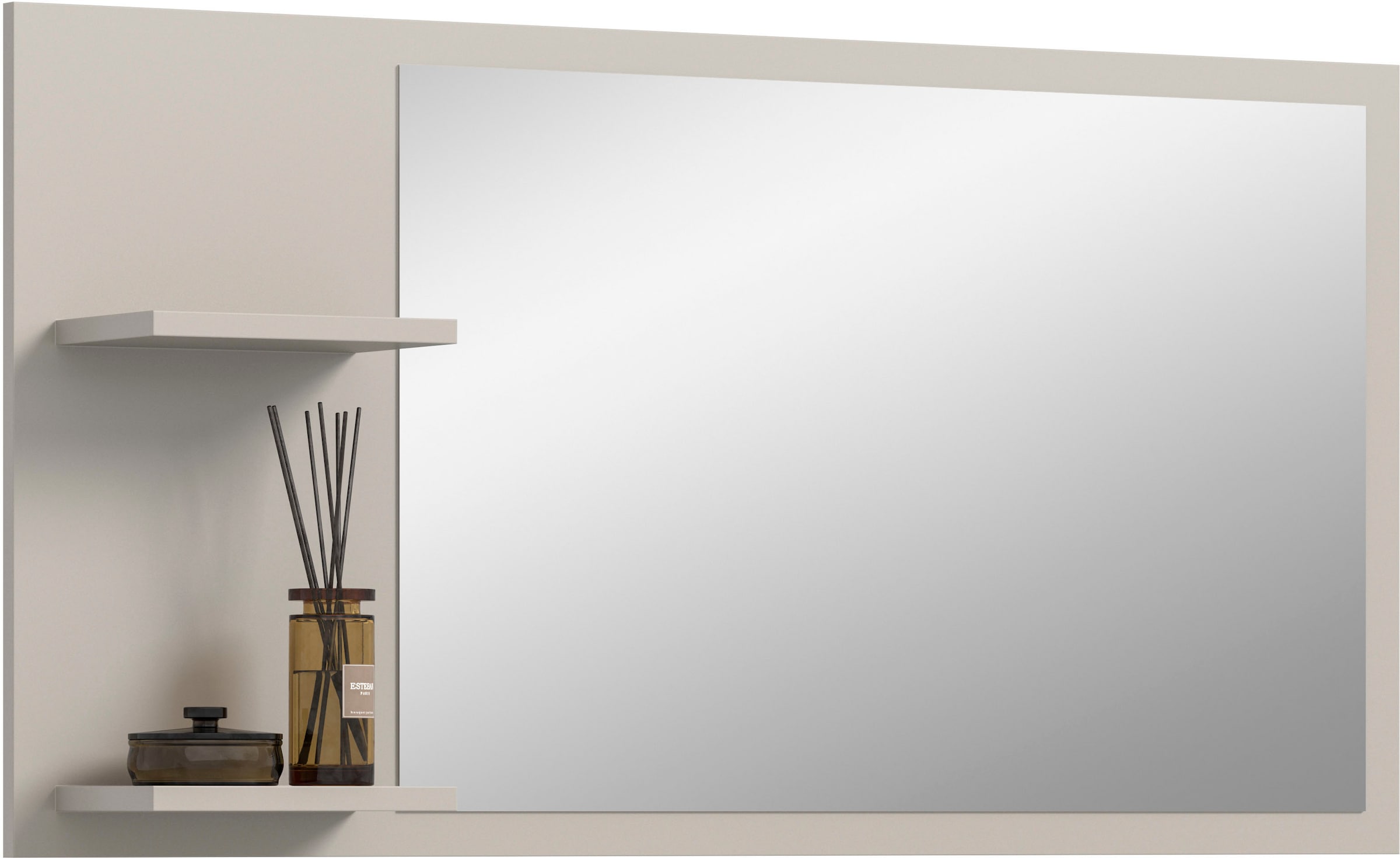 INOSIGN Spiegel »TATIO, 106x55x16 cm, 2 Ablageböden, große Spiegelfläche«