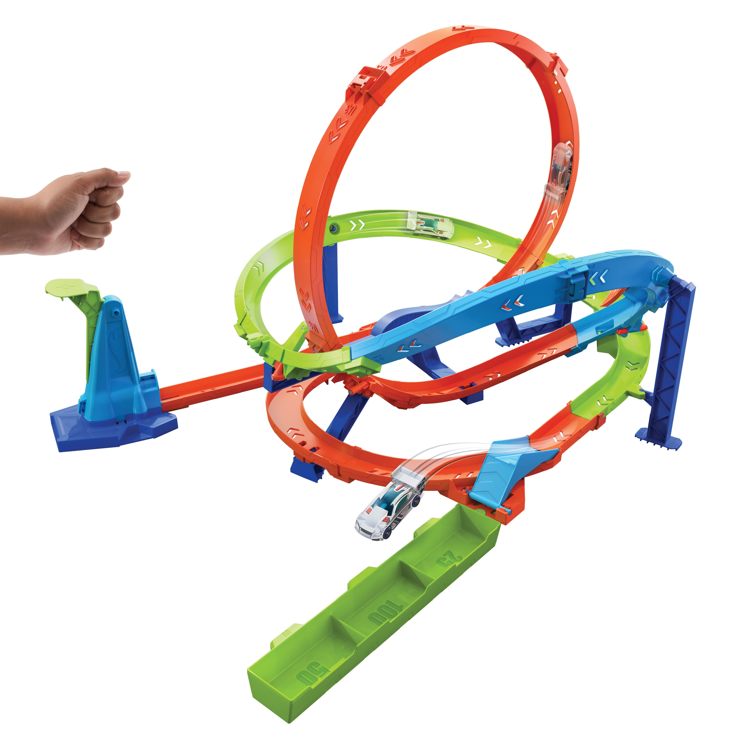Hot Wheels Autorennbahn »Hot Wheels Action-Trackset Looping-Zyklon-Challenge«