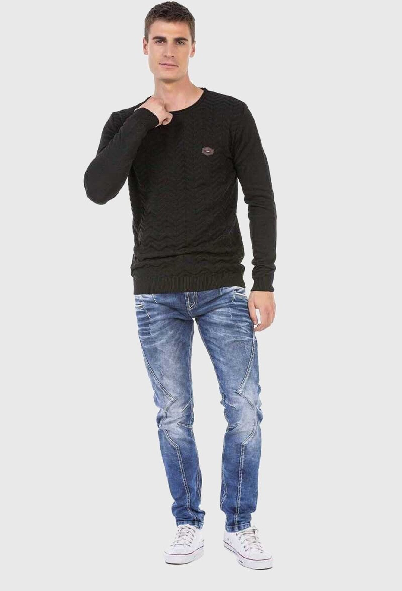 Cipo & Baxx Straight-Jeans »Cipo & Baxx Jeans« im trendigen Design