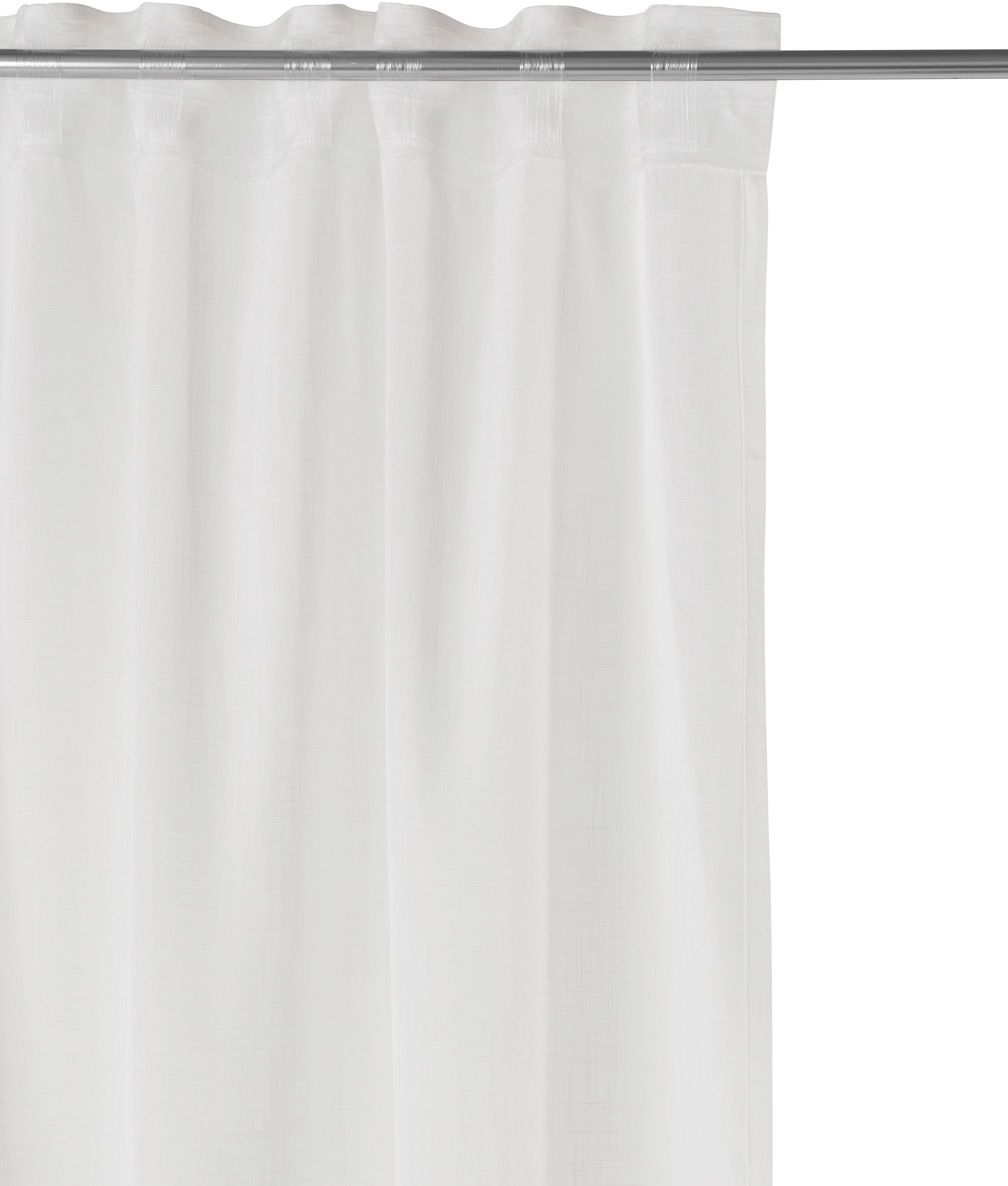 Home affaire Collection Vorhang »Linsdorf« Multifunktionsband 1 Stk. tlg. Leinenstruktur, halbtransparent