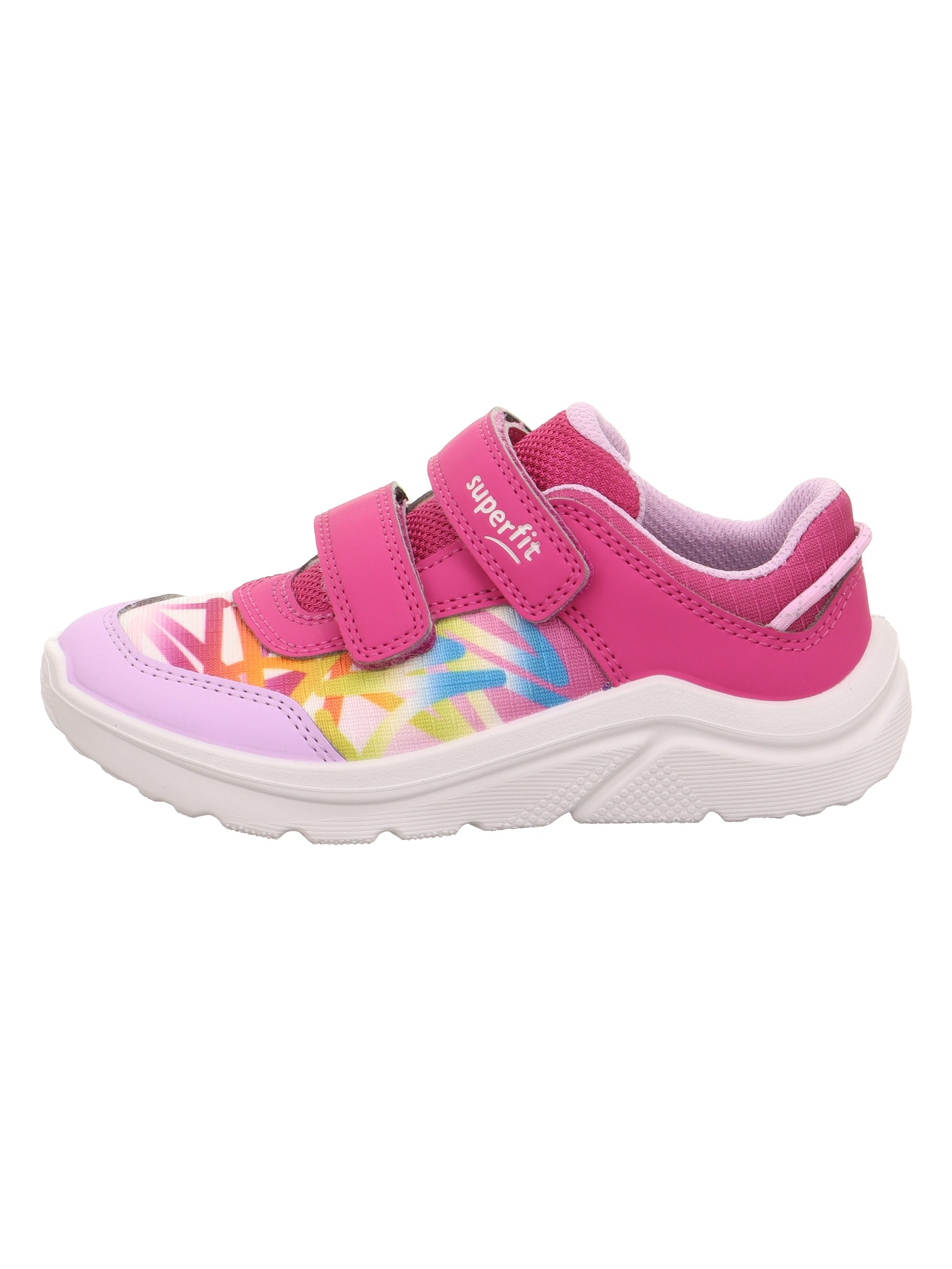 Superfit Sneaker »KICKS WMS: weit«  Klettschuh, farbiges Muster, WMS: W V, Größenschablone zum Download