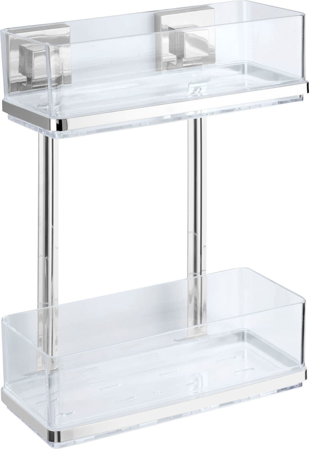 WENKO Wandregal »Vacuum-Loc Quadro«, 2 Etagen