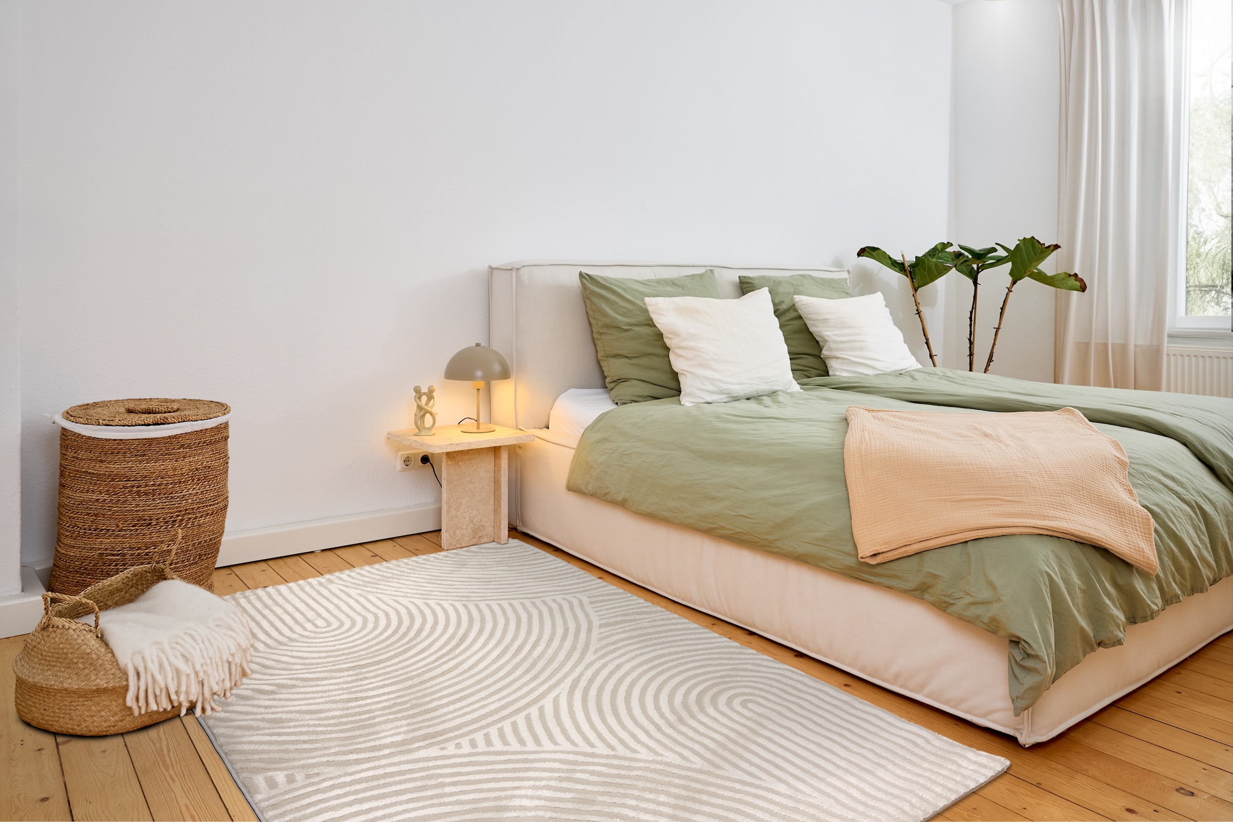 ASTRA Teppich »Jules 253«, rechteckig, 8 mm Höhe, Hoch Tief Struktur, Kurzflor, Wohnzimmer, Schlafzimmer