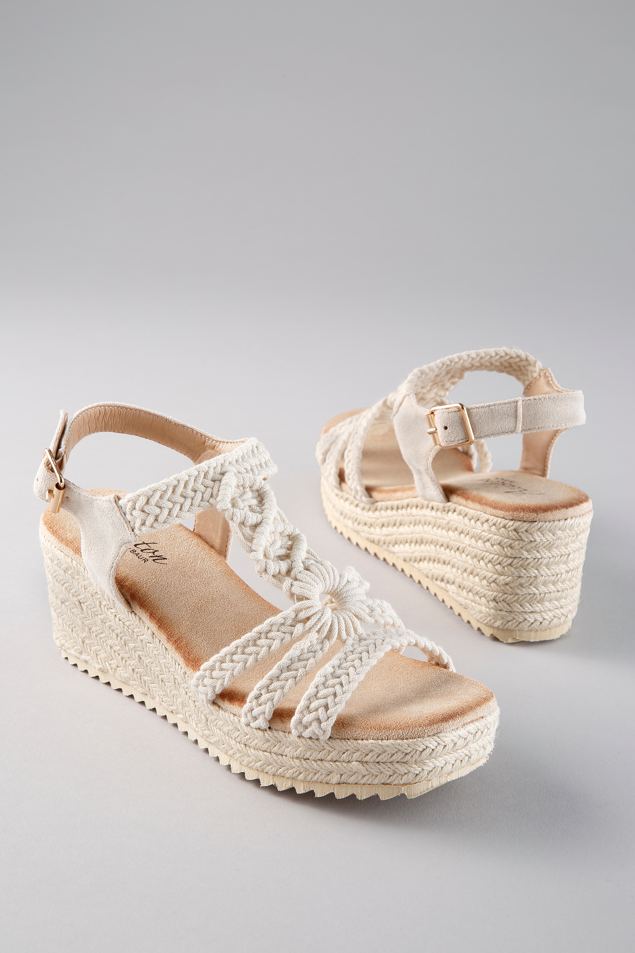 Aniston SHOES Keilsandalette »Upper«  Sommerschuh, Urlaubsschuh, Ethno-Look - NEUE KOLLEKTION