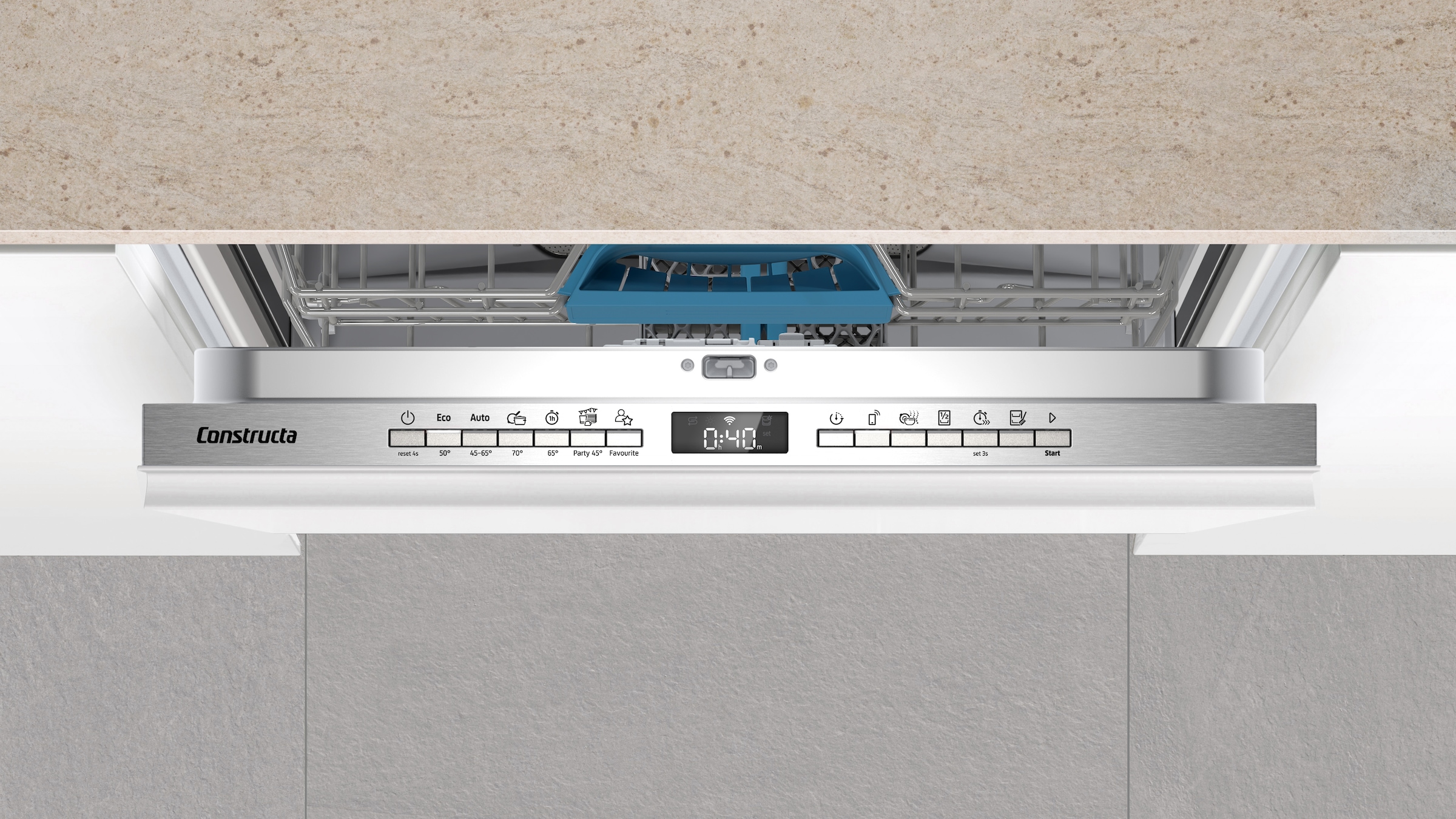 Constructa vollintegrierbarer Geschirrspüler »CB6HX03HUE« 13 tlg. Maßgedecke