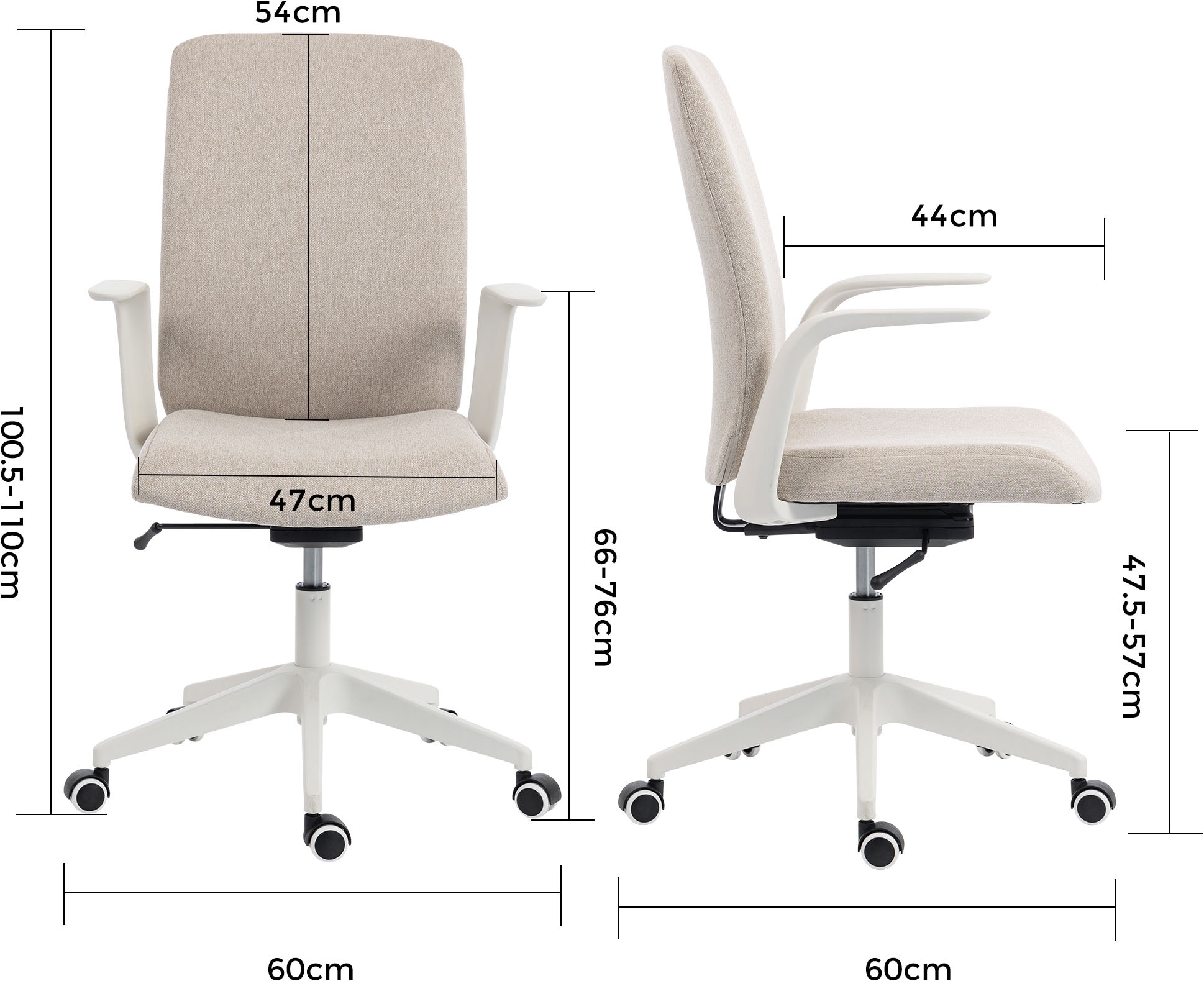 Duo Collection Drehstuhl »Floris« () 1 Stk.Weight Balance Mechanik - passt sich jedem Körpergewicht an
